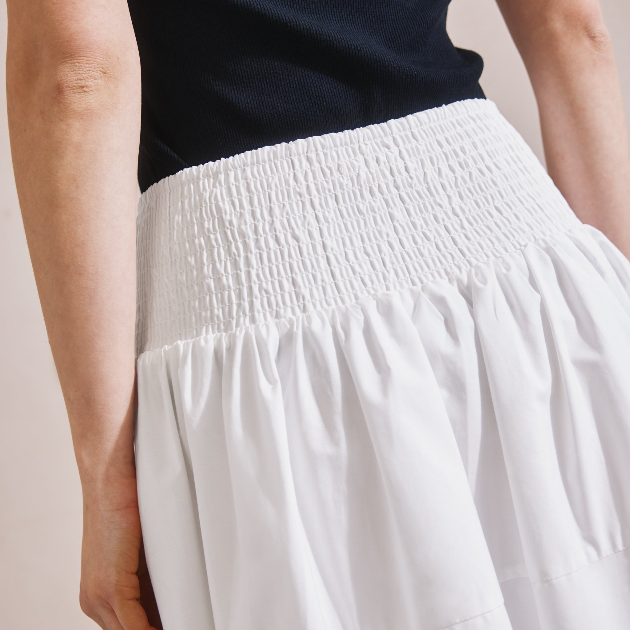 White Puffball Skirt