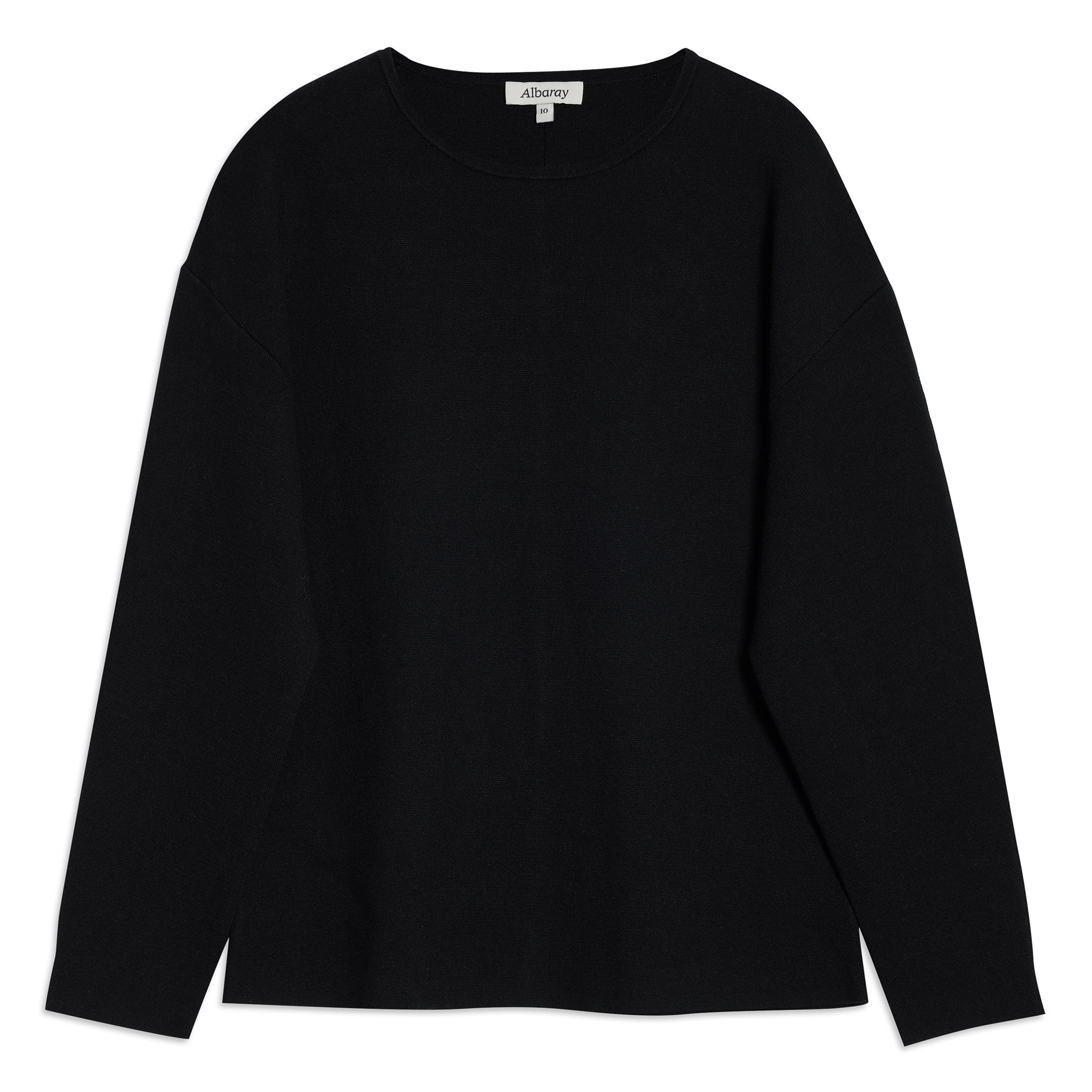 Black Cocoon Sleeve Jumper
