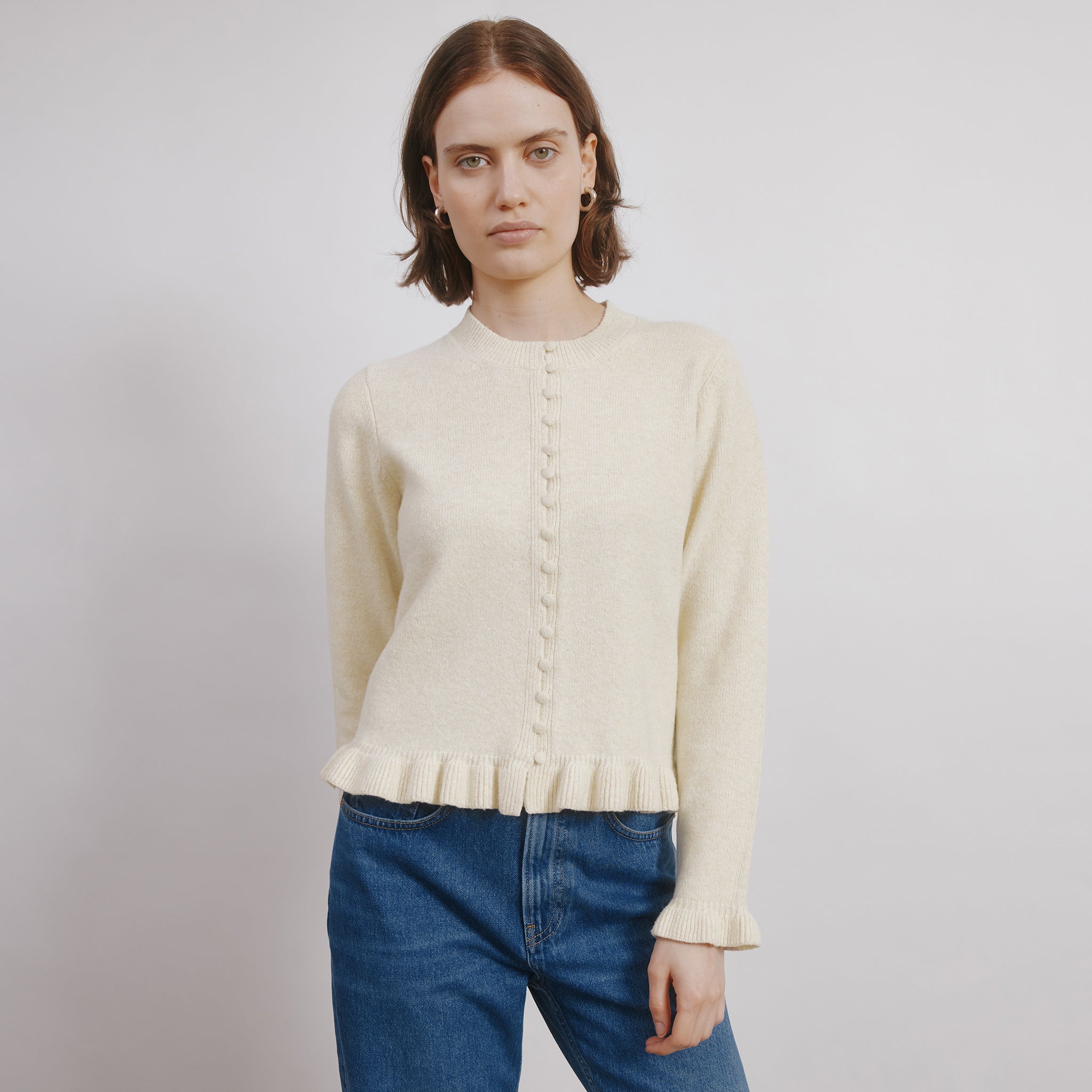 Frill Multi Button Cardigan