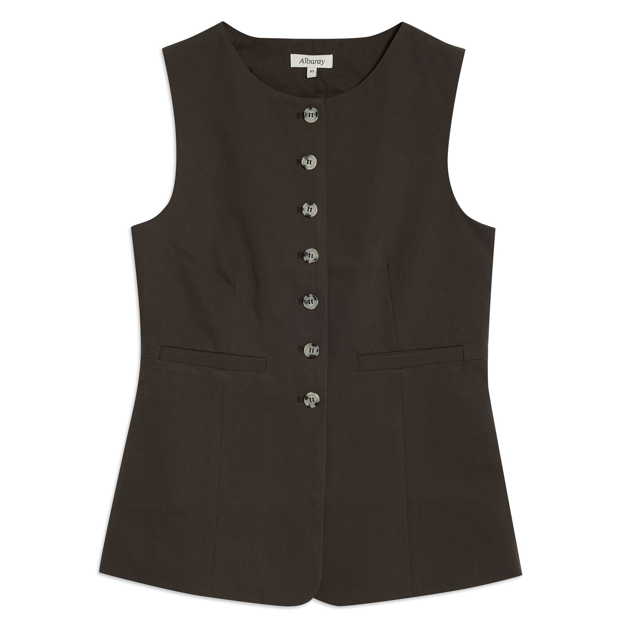 Chocolate Tailored Waistcoat