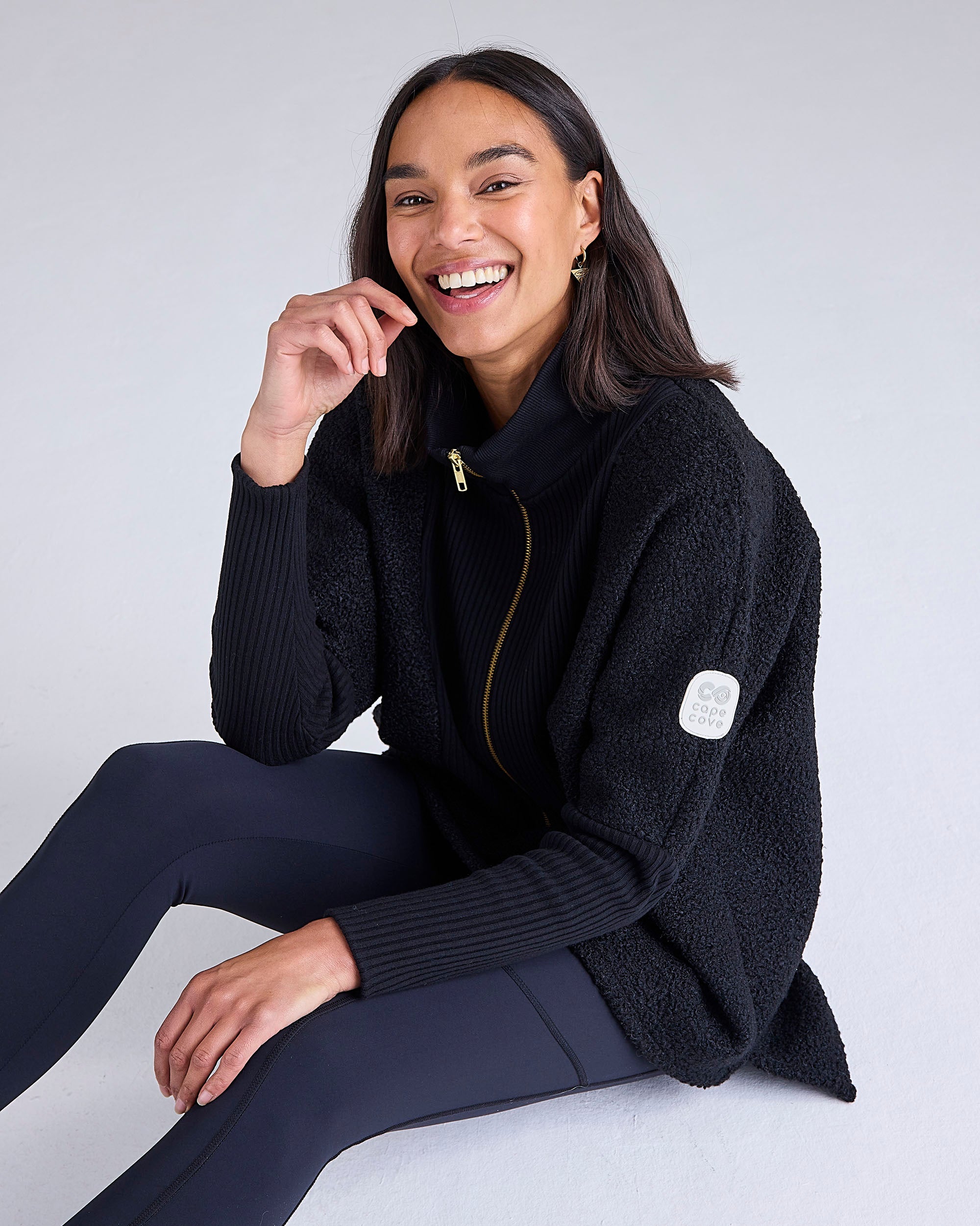 Bryde Zip Borg Sweater