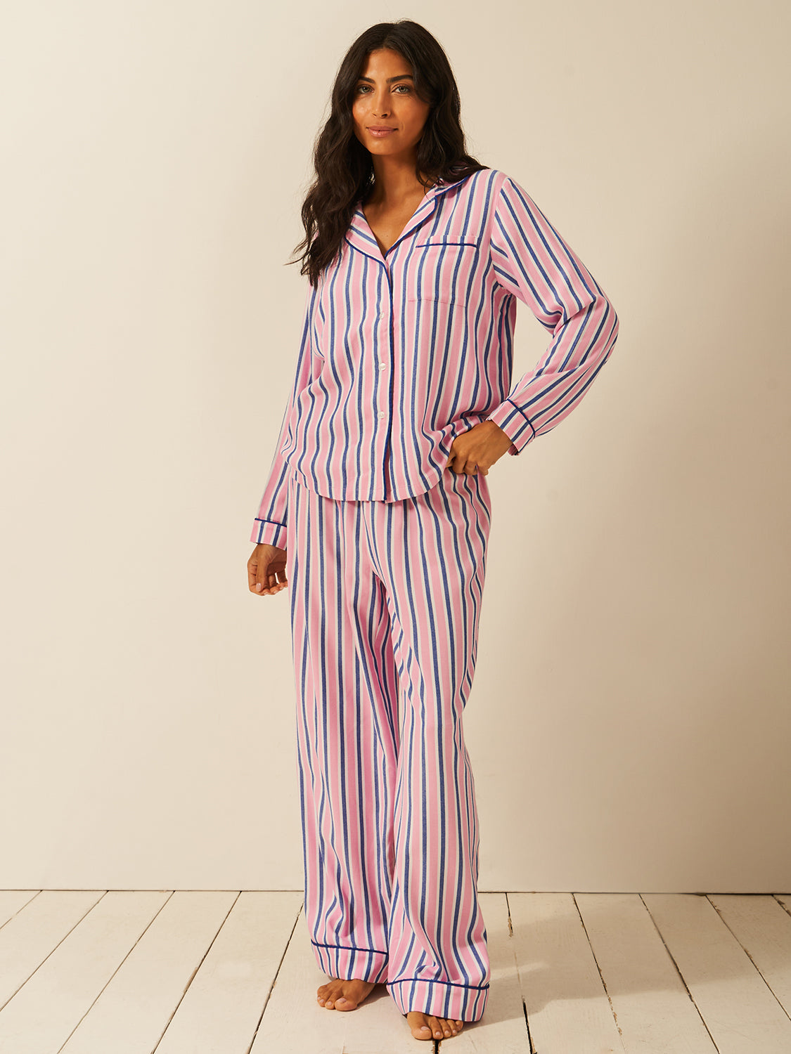 Soft Brushed Woven Pyjama Bottoms - Lazy Sunday