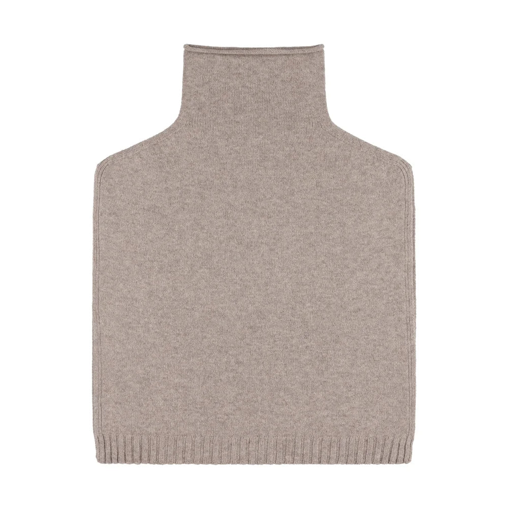 Funnel Neck Poncho in Tawney