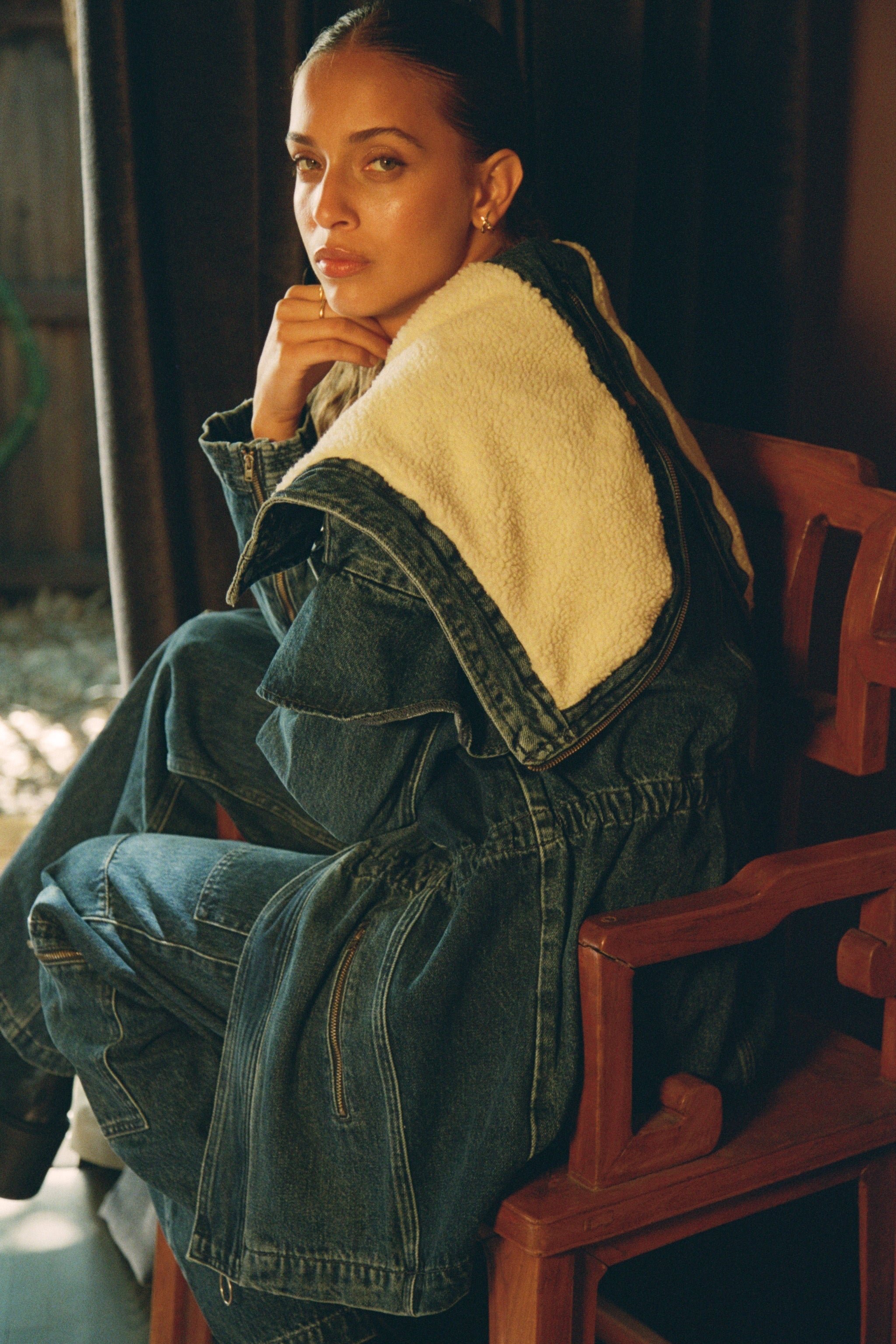 Finn Denim Jacket Two Tone in Phoenix