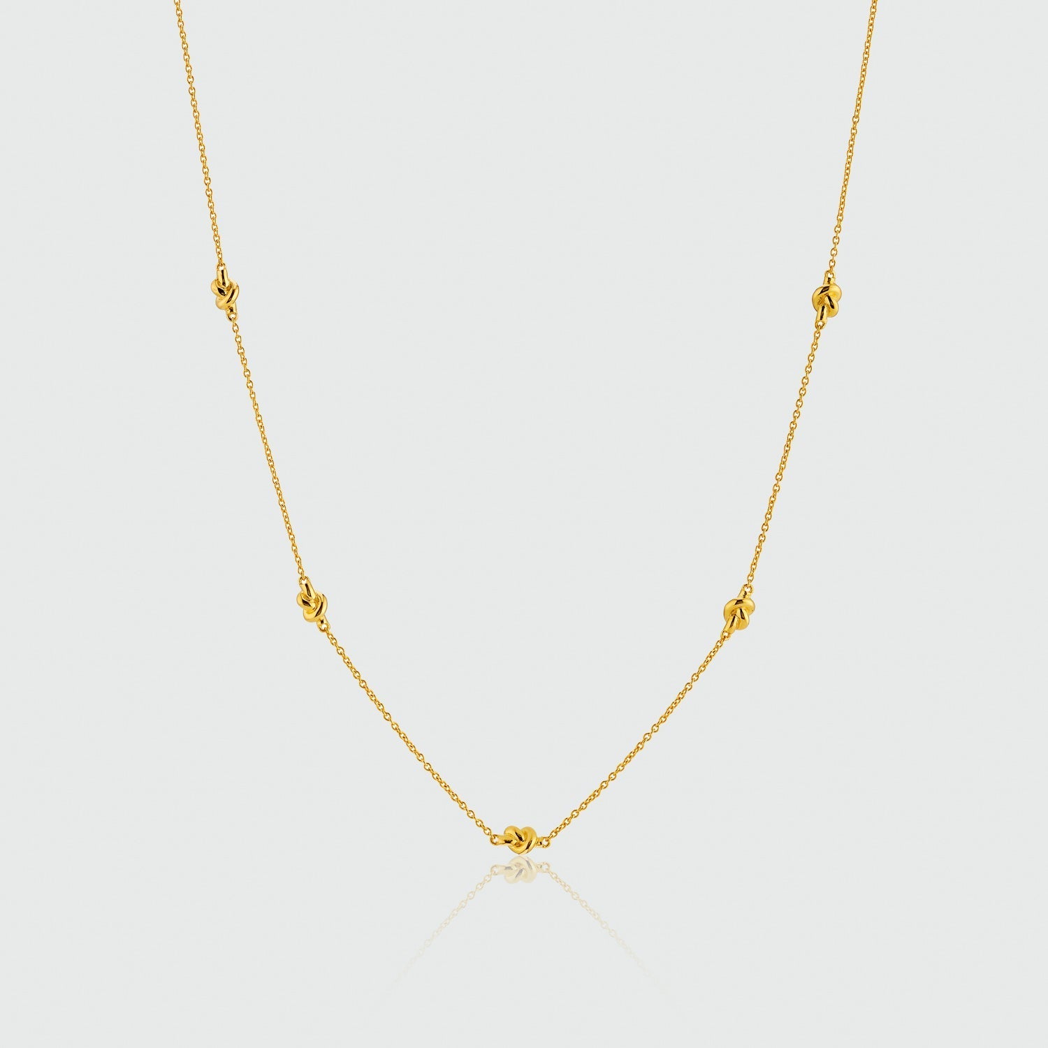 St Ives Gold Vermeil Knot Necklace