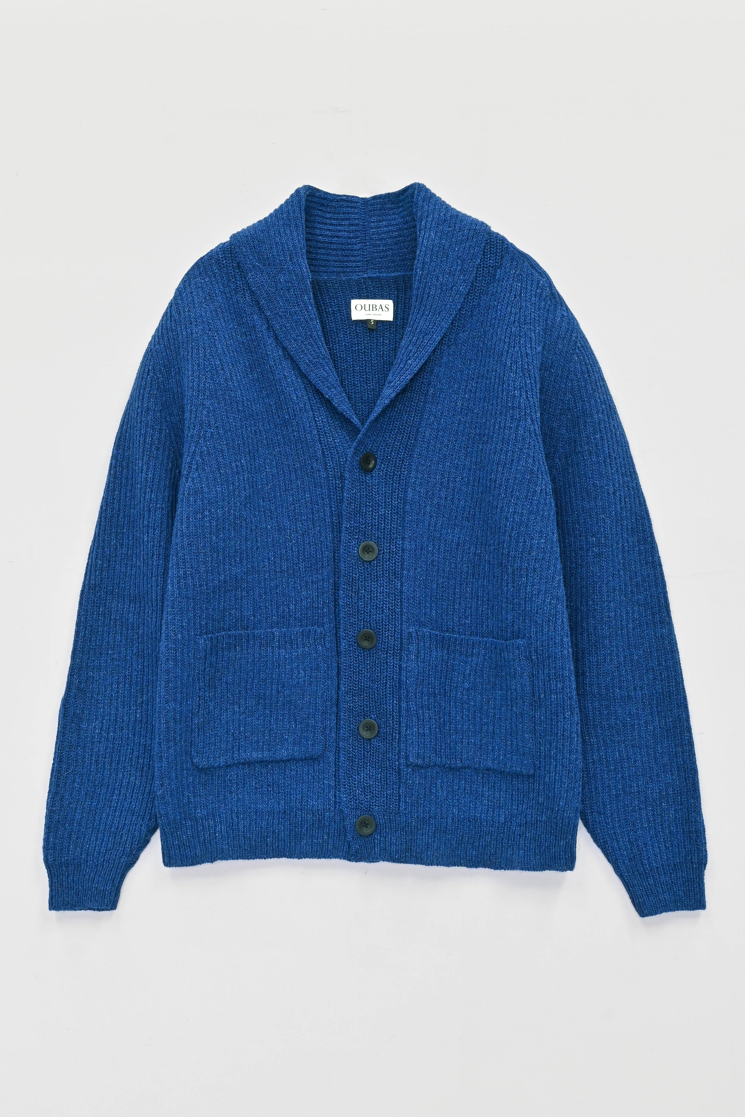 The Betheca Irish Wool Cardigan in Cobalt