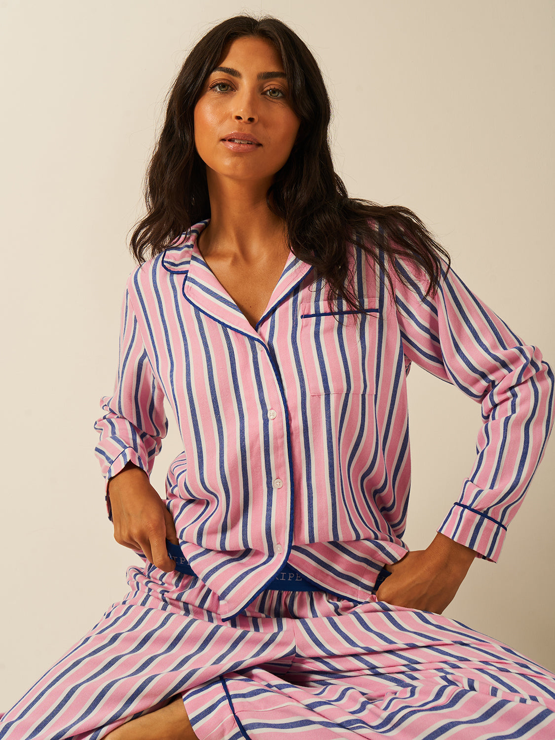 Soft Brushed Woven Pyjama Bottoms - Lazy Sunday