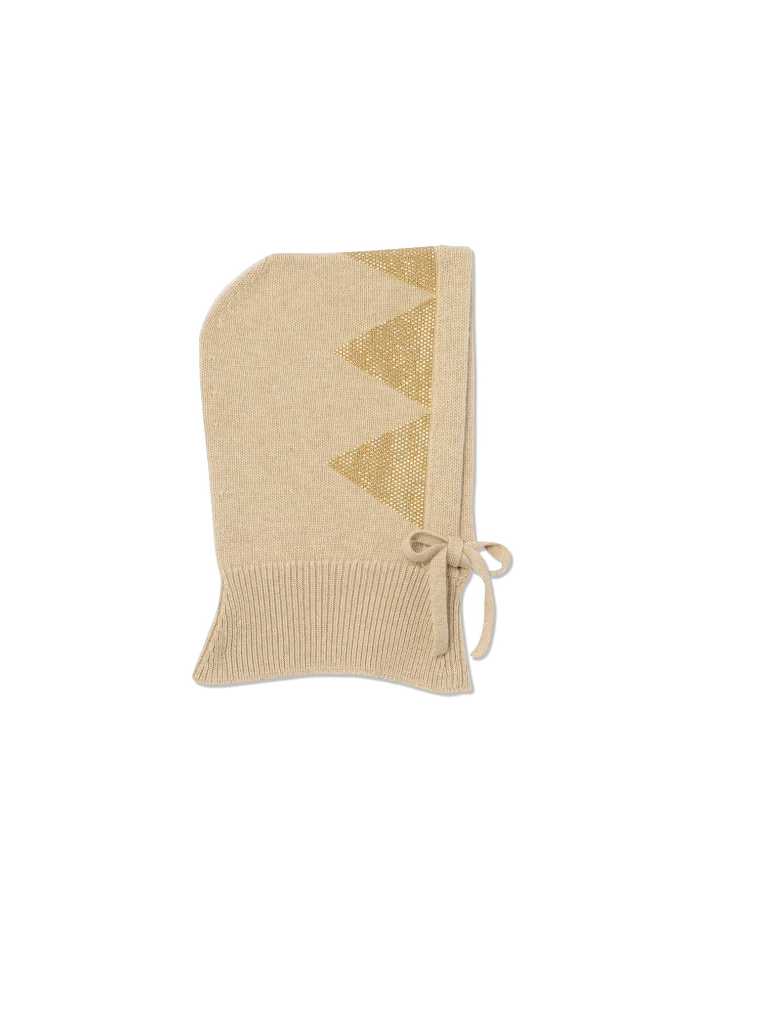 Zig Zag Hood - Beige/Gold