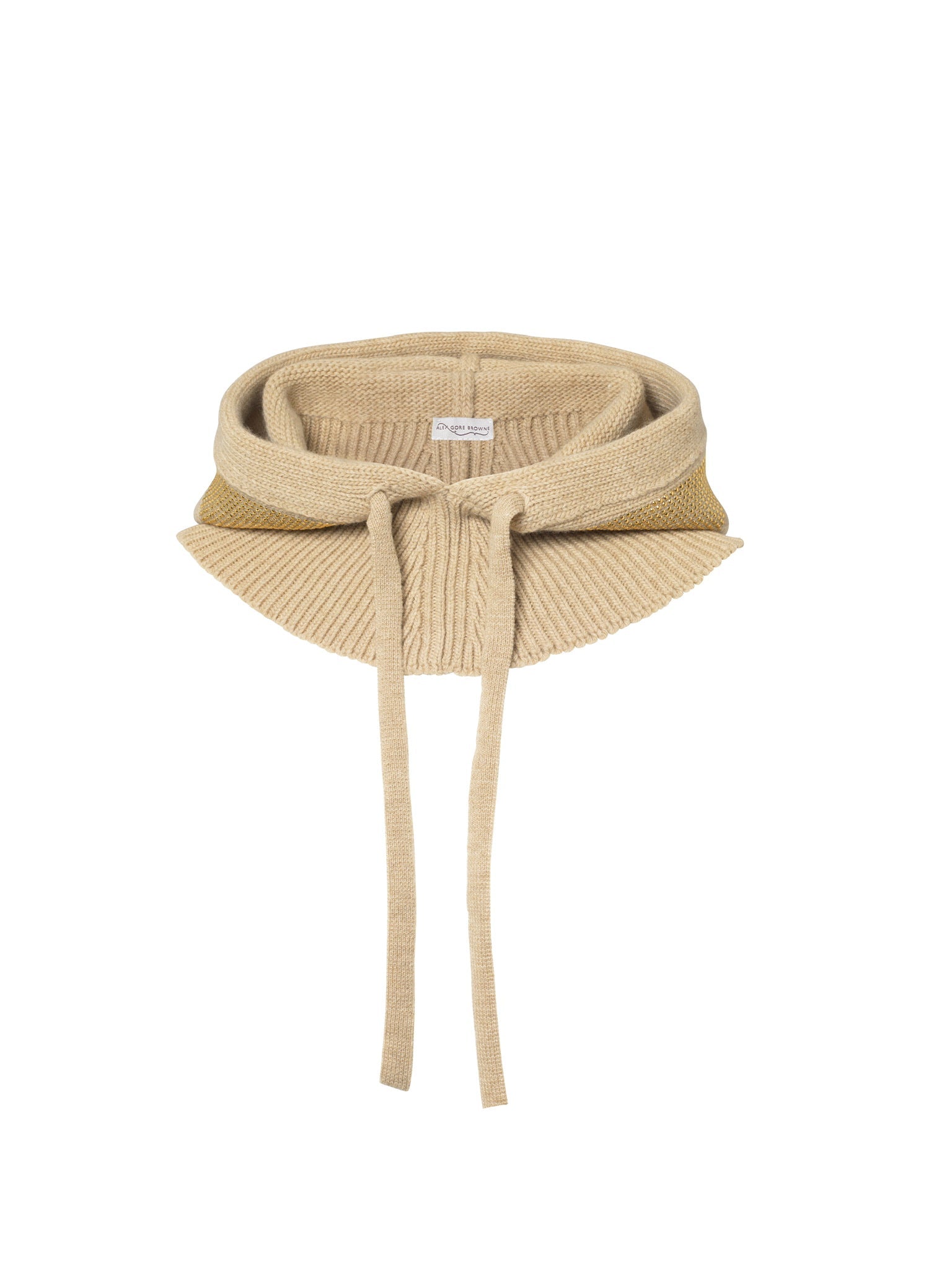 Zig Zag Hood - Beige/Gold