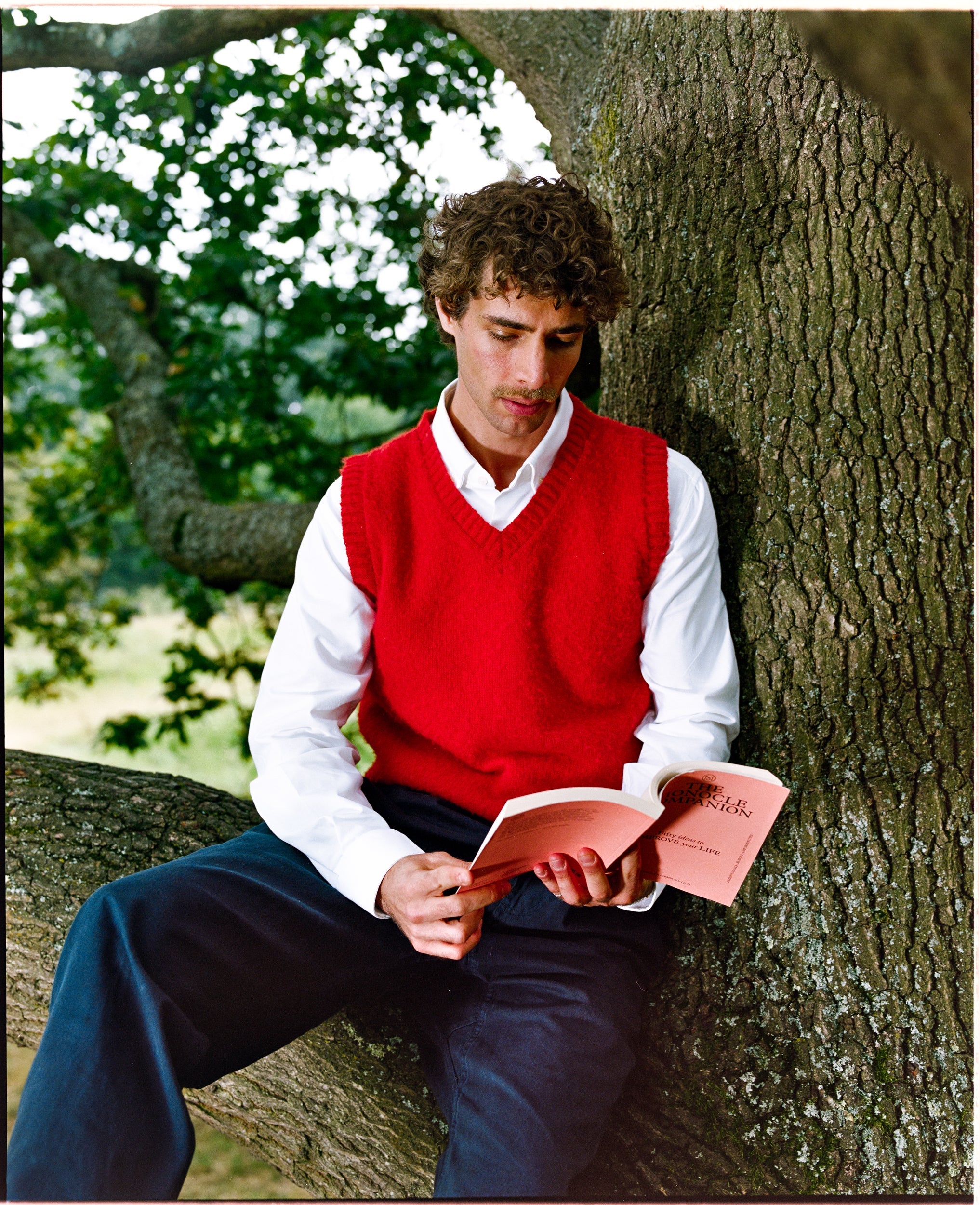 Red Brushed Lambswool Vest