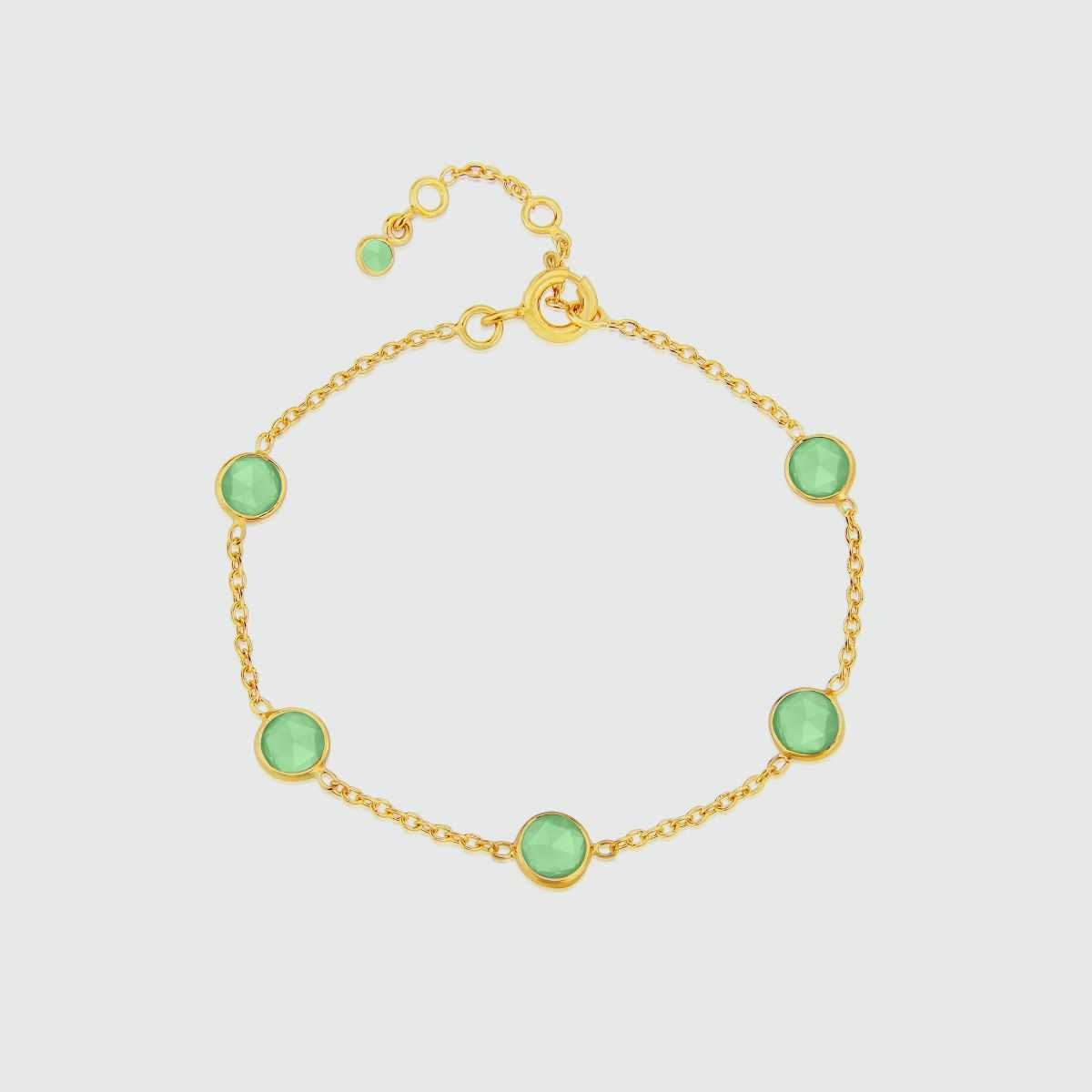 Antibes Chrysoprase & Gold Vermeil Bracelet