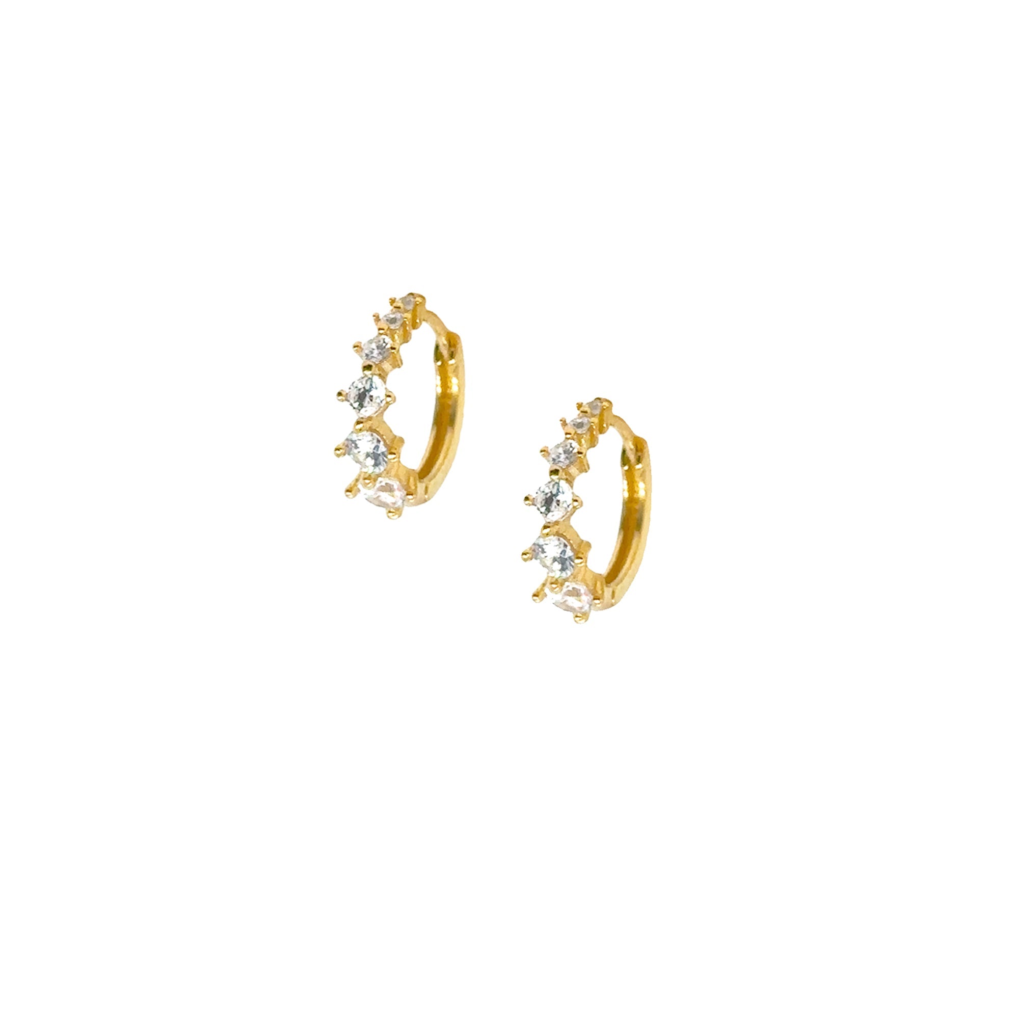 Gold Aurora Hoop Earrings