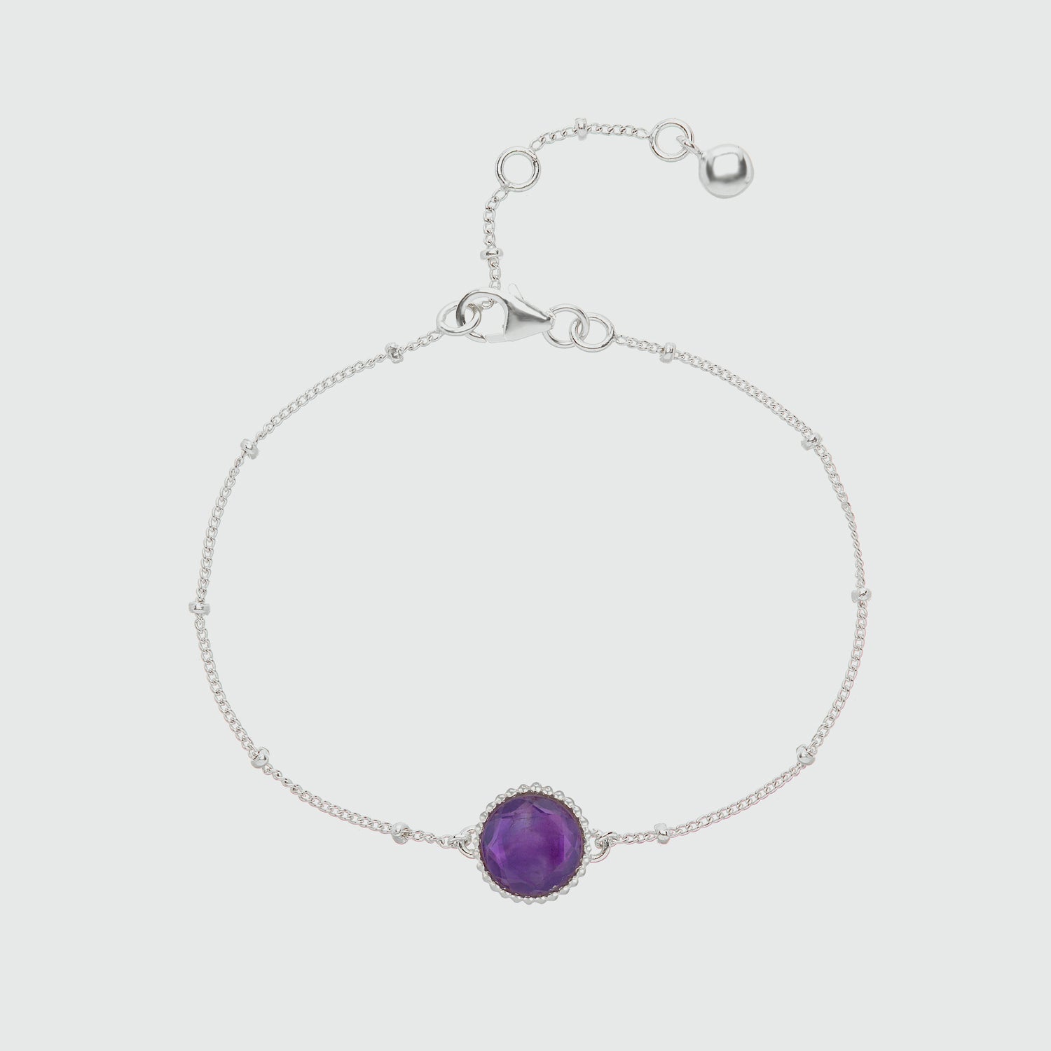 Barcelona Birthstone Sterling Silver Bracelet