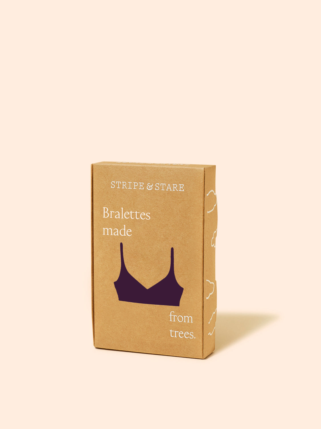 Lace Plunge Bra - Black Cherry & Dusky Pink