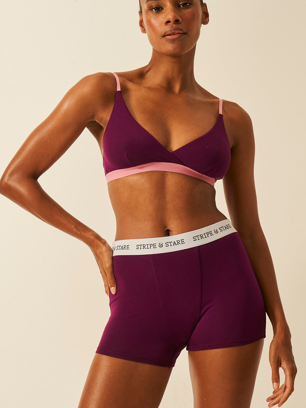 Women's Boxer - Black Cherry
