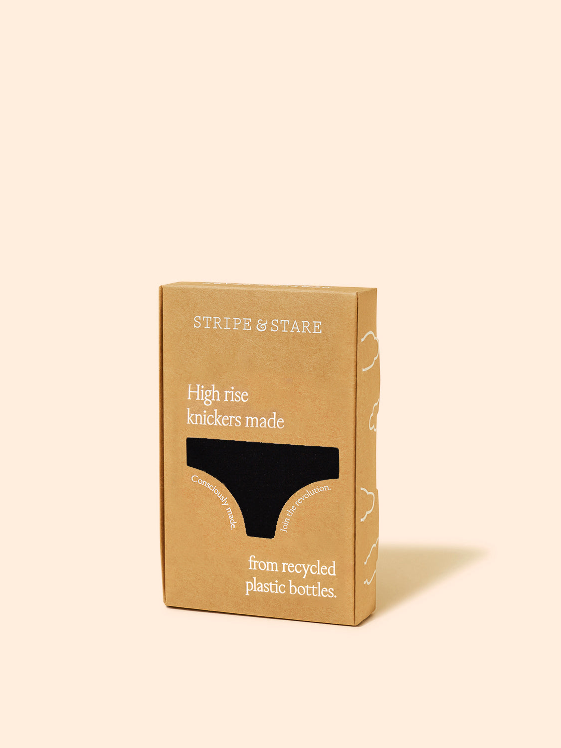 Eco Lace High Rise Knicker - Black