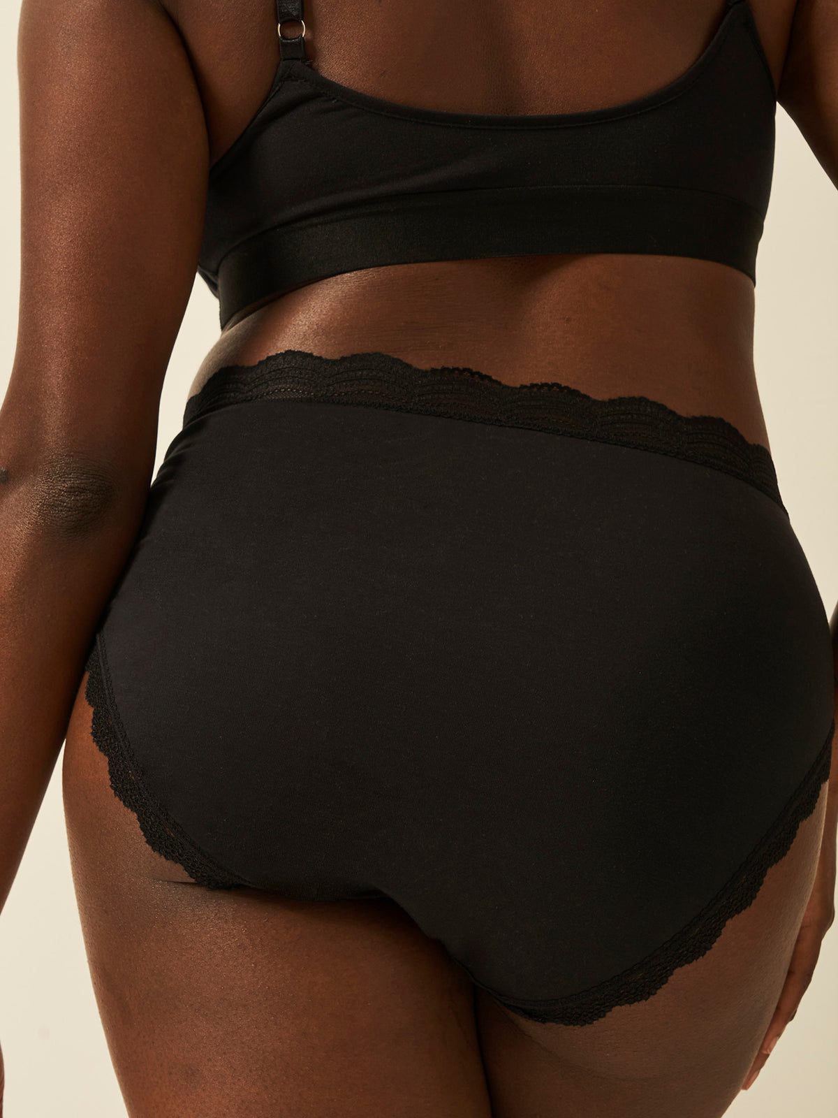 High Rise Knicker Four Pack - Black