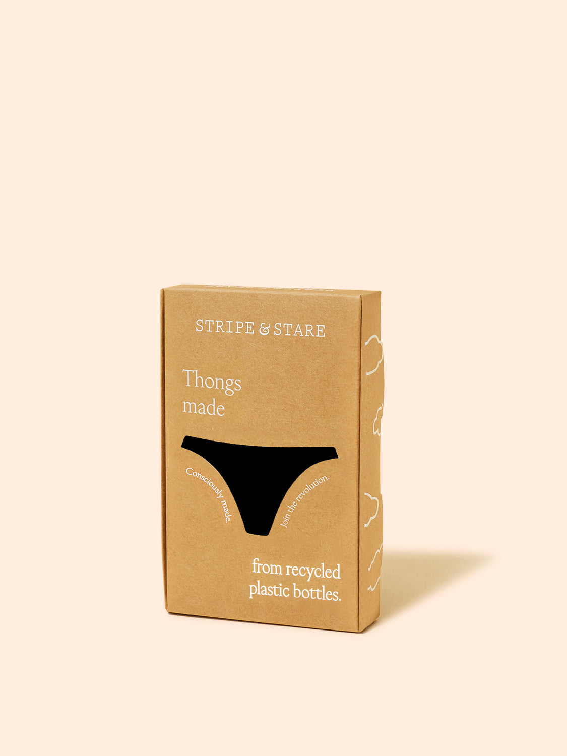 Eco Lace Thong - Black