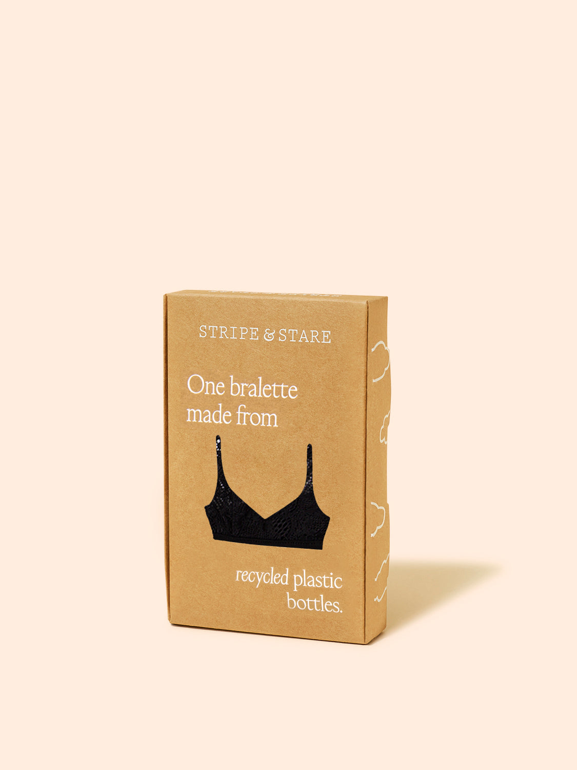 Eco Lace Triangle Bra - Black