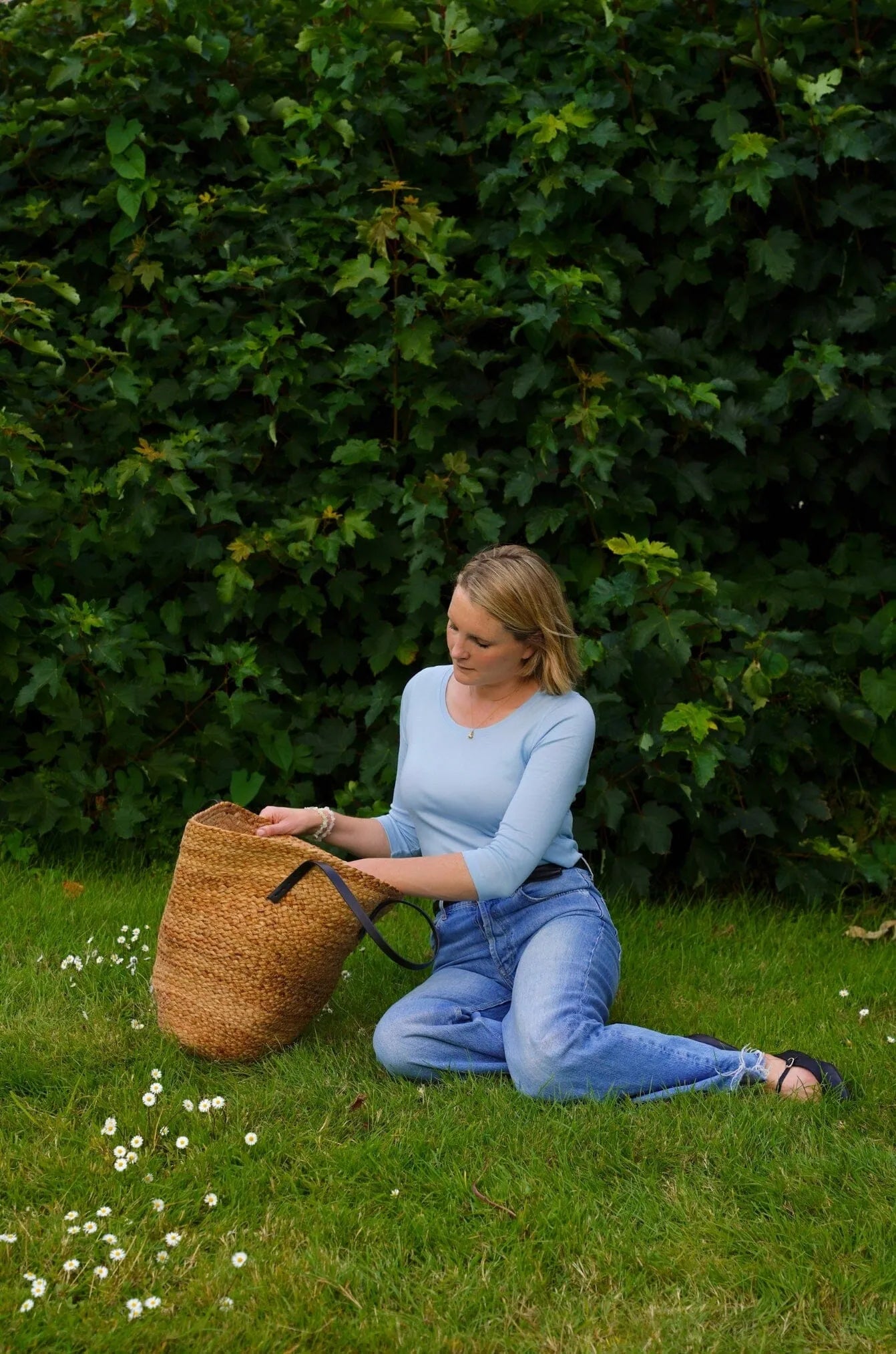 3/4 Sleeve Scoop Neck Cotton Modal Blend T-Shirt