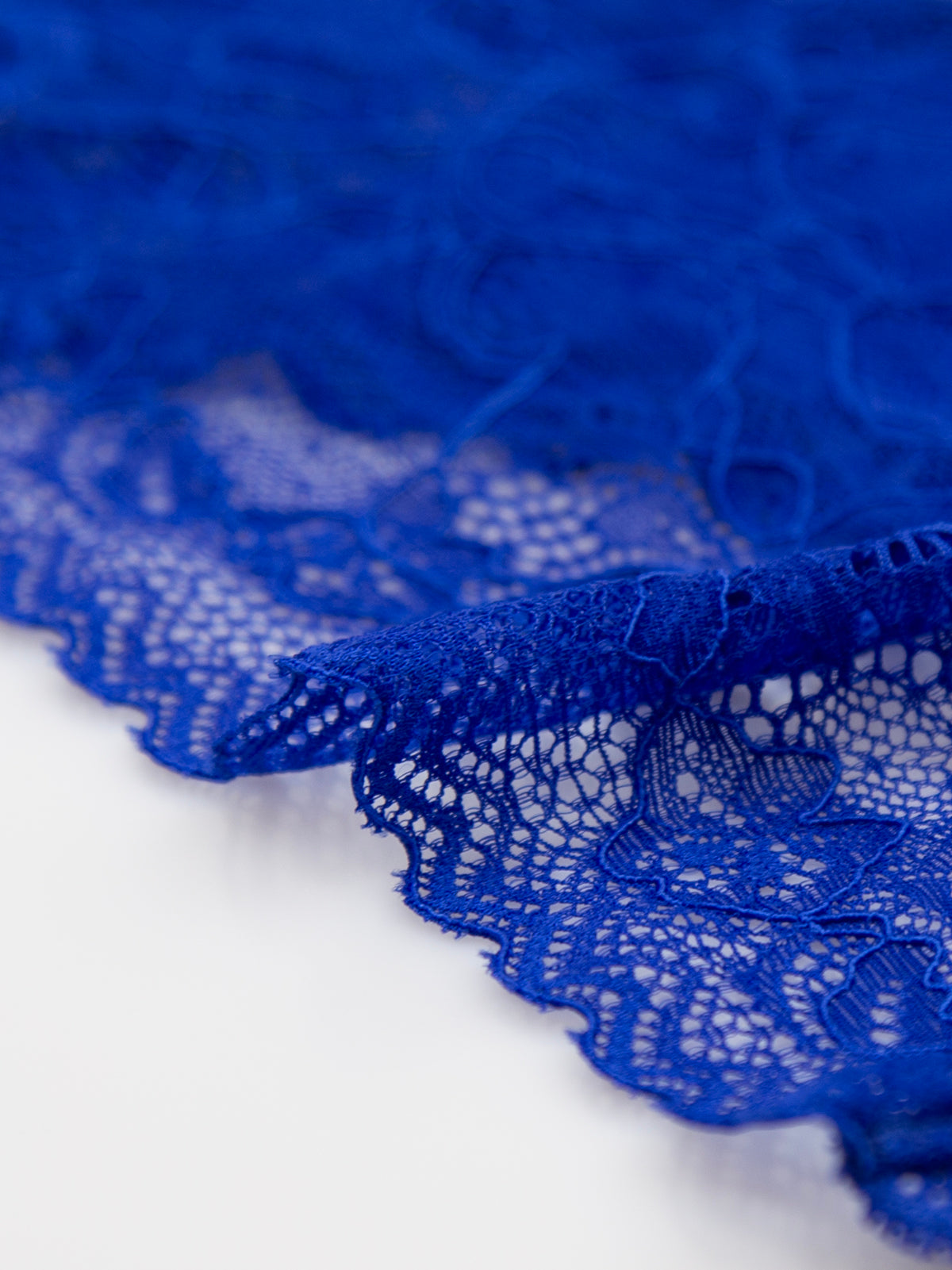 Eco Lace Triangle Bra - Azure Blue & Pink Cosmos