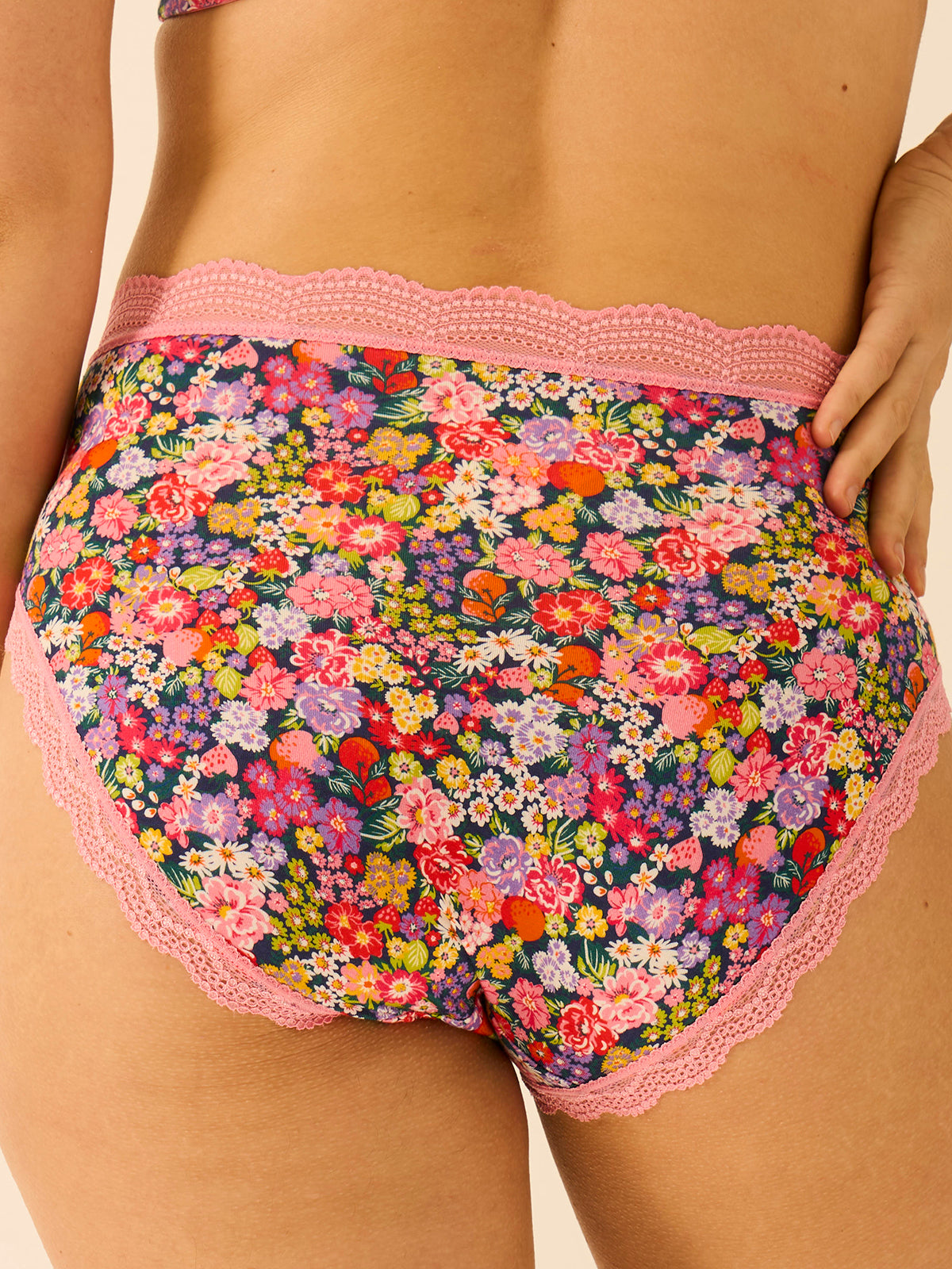 High Rise Knicker Four Pack - Botanical Bloom