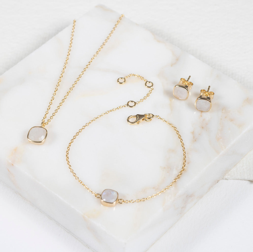 Brooklyn Moonstone & Gold Vermeil Bracelet