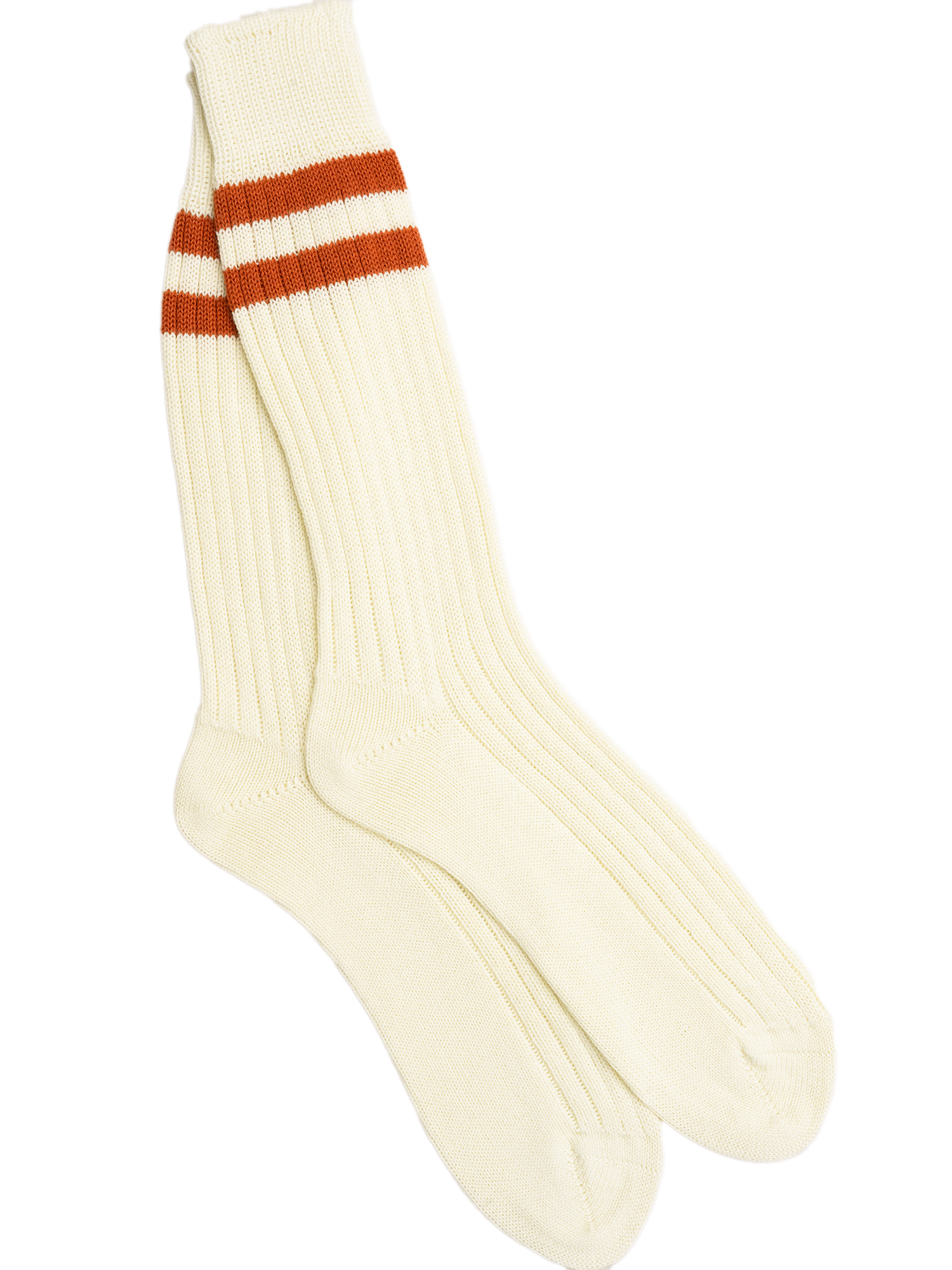 Orange Stripe Cotton Socks