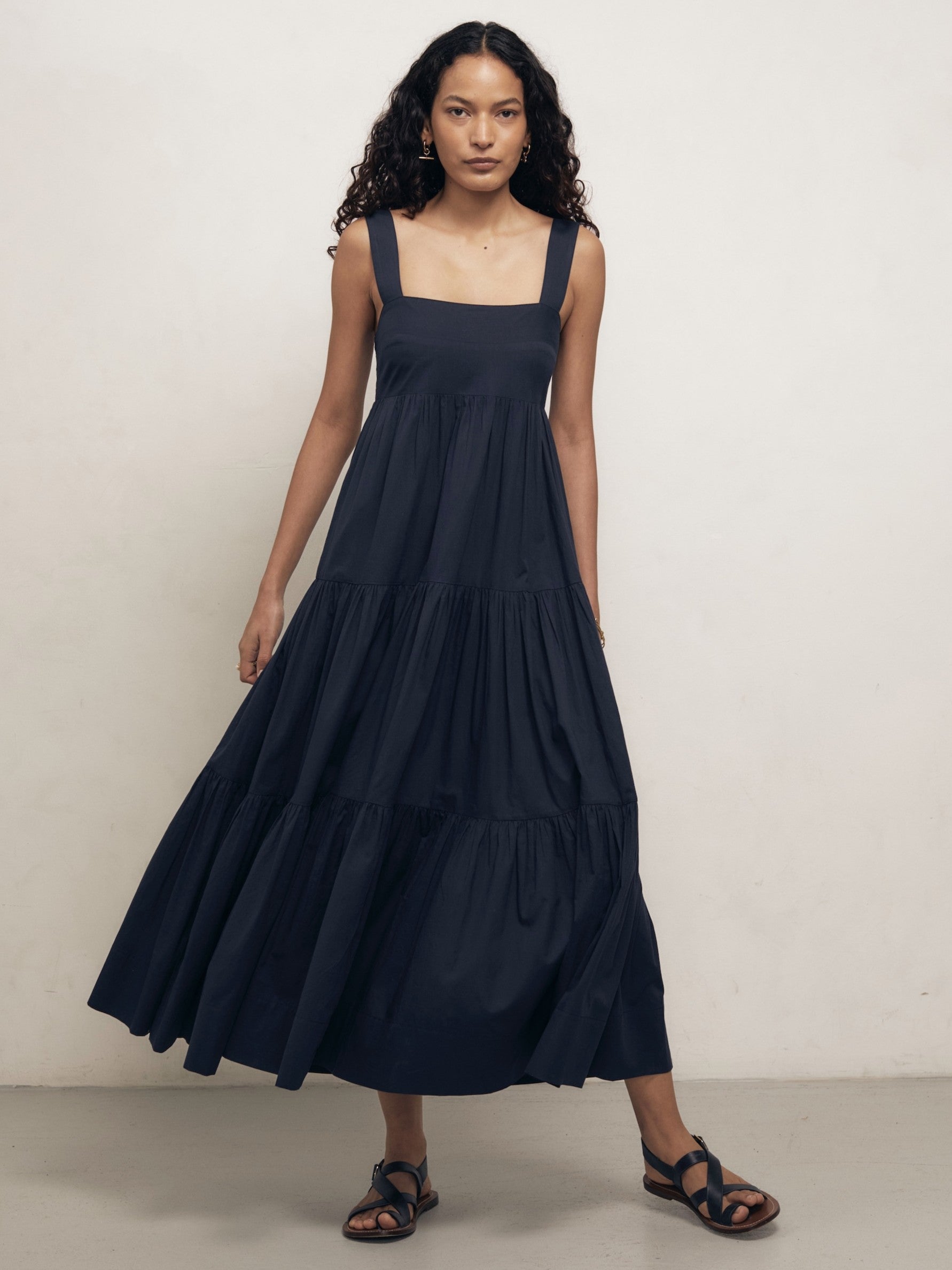 Celine - Midnight Cotton Dress