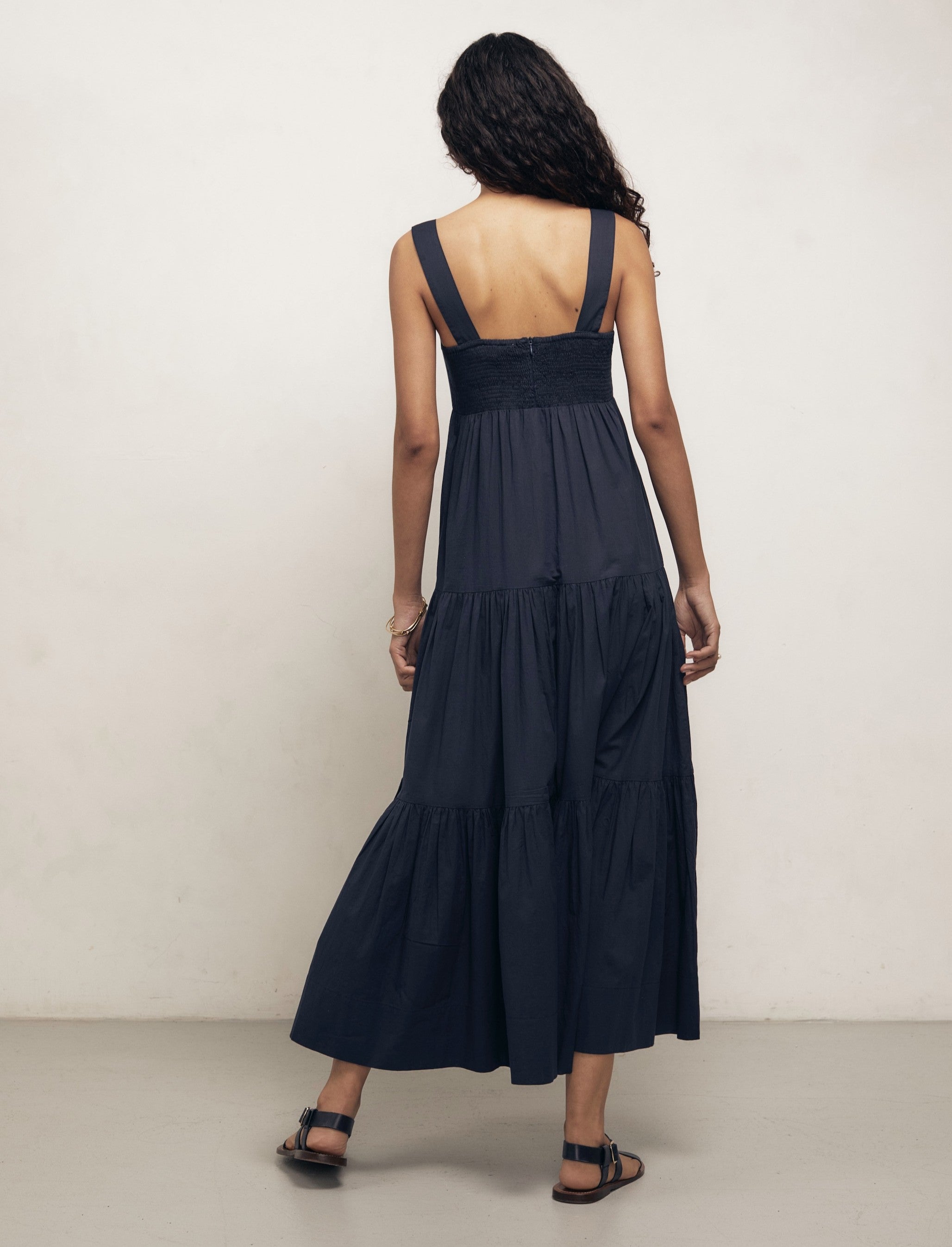 Celine - Midnight Cotton Dress