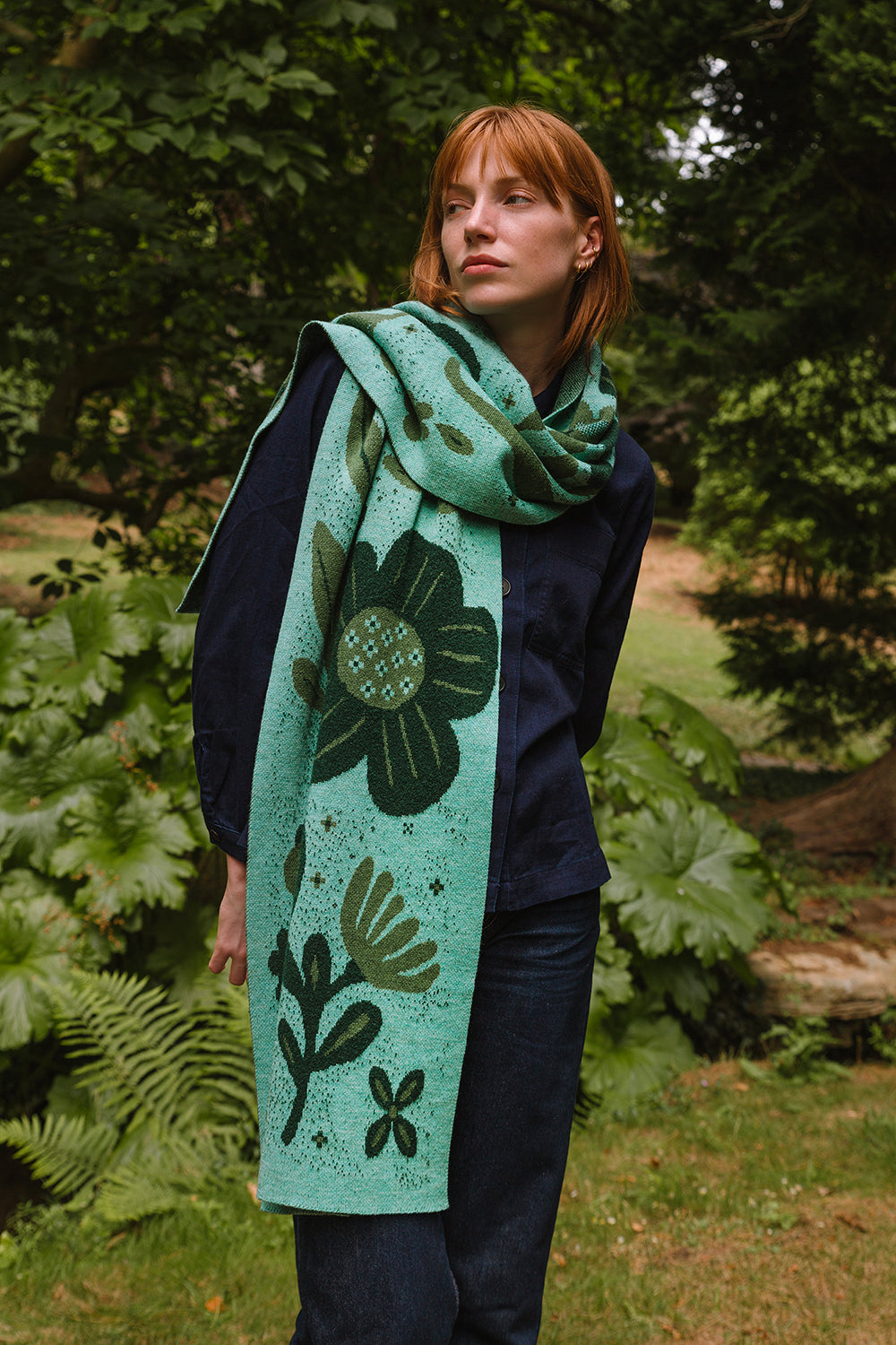 Hidcote Scarf - Pepper Mint