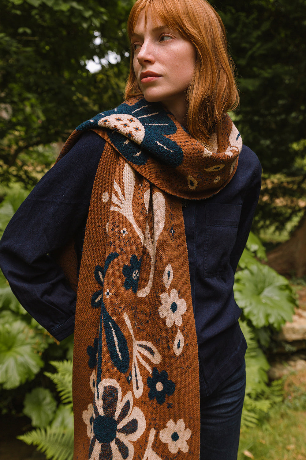 Hidcote Scarf - Tobacco