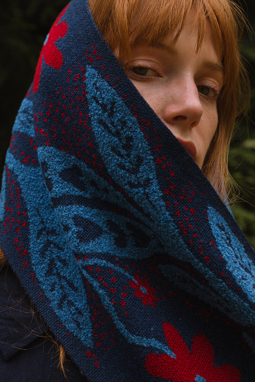Painswick Scarf - Blue Roan