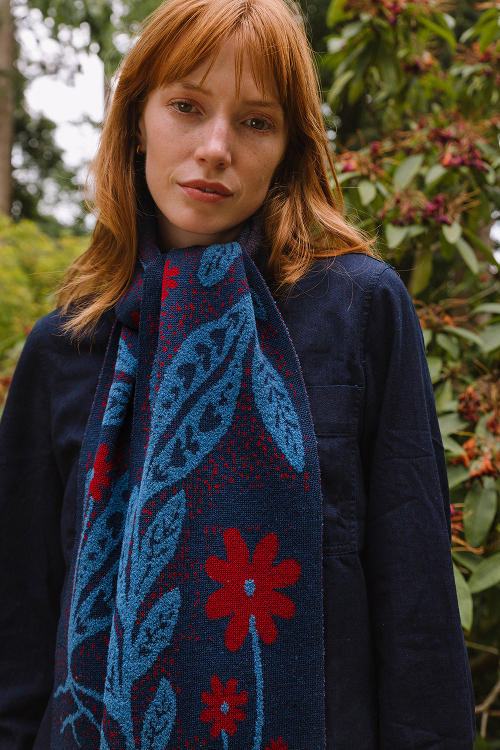 Painswick Scarf - Blue Roan