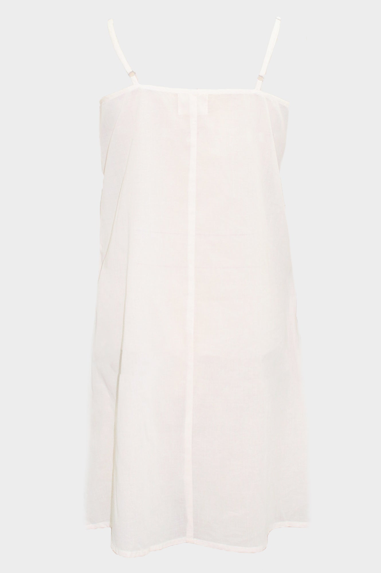 Cami V Midi Slip Dress | White