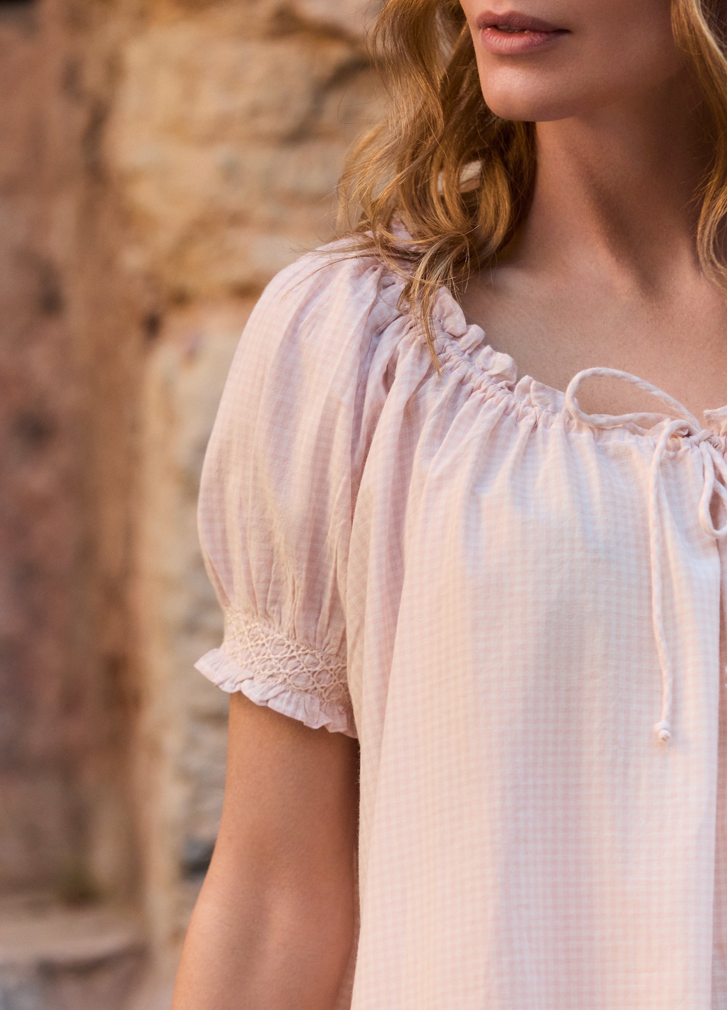 Clover - Pale Pink Gingham