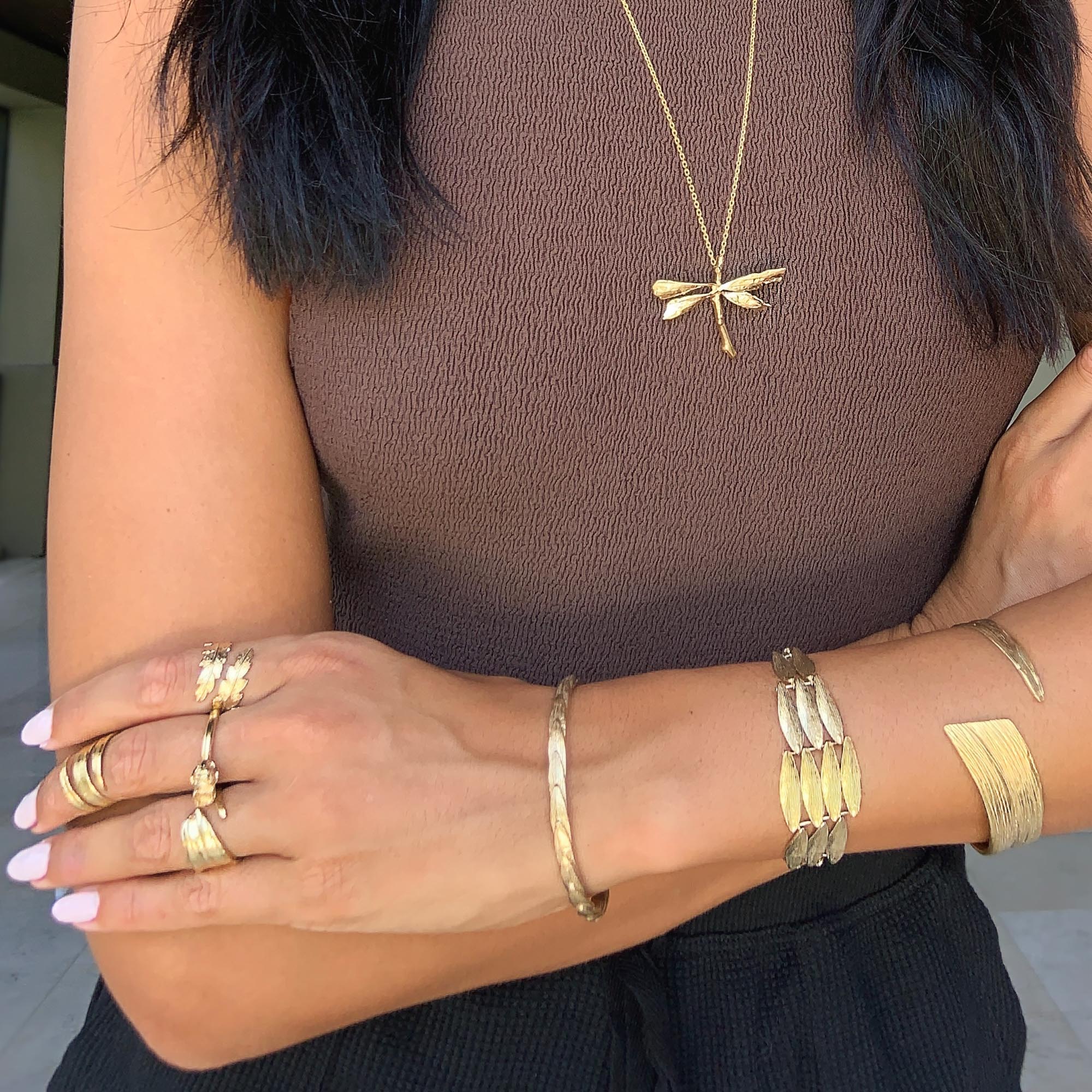 Gold Spread Your Wings Bracelet