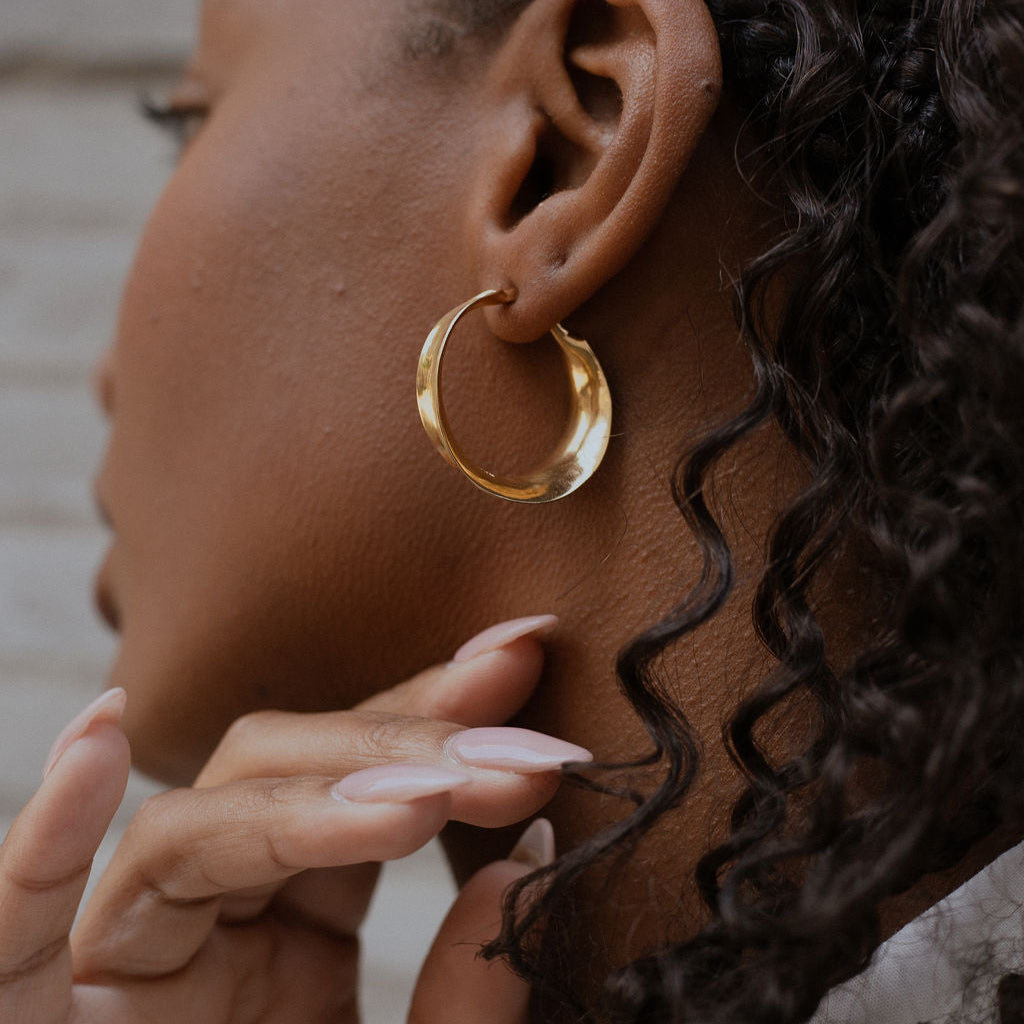 The Soho Hoops in Gold