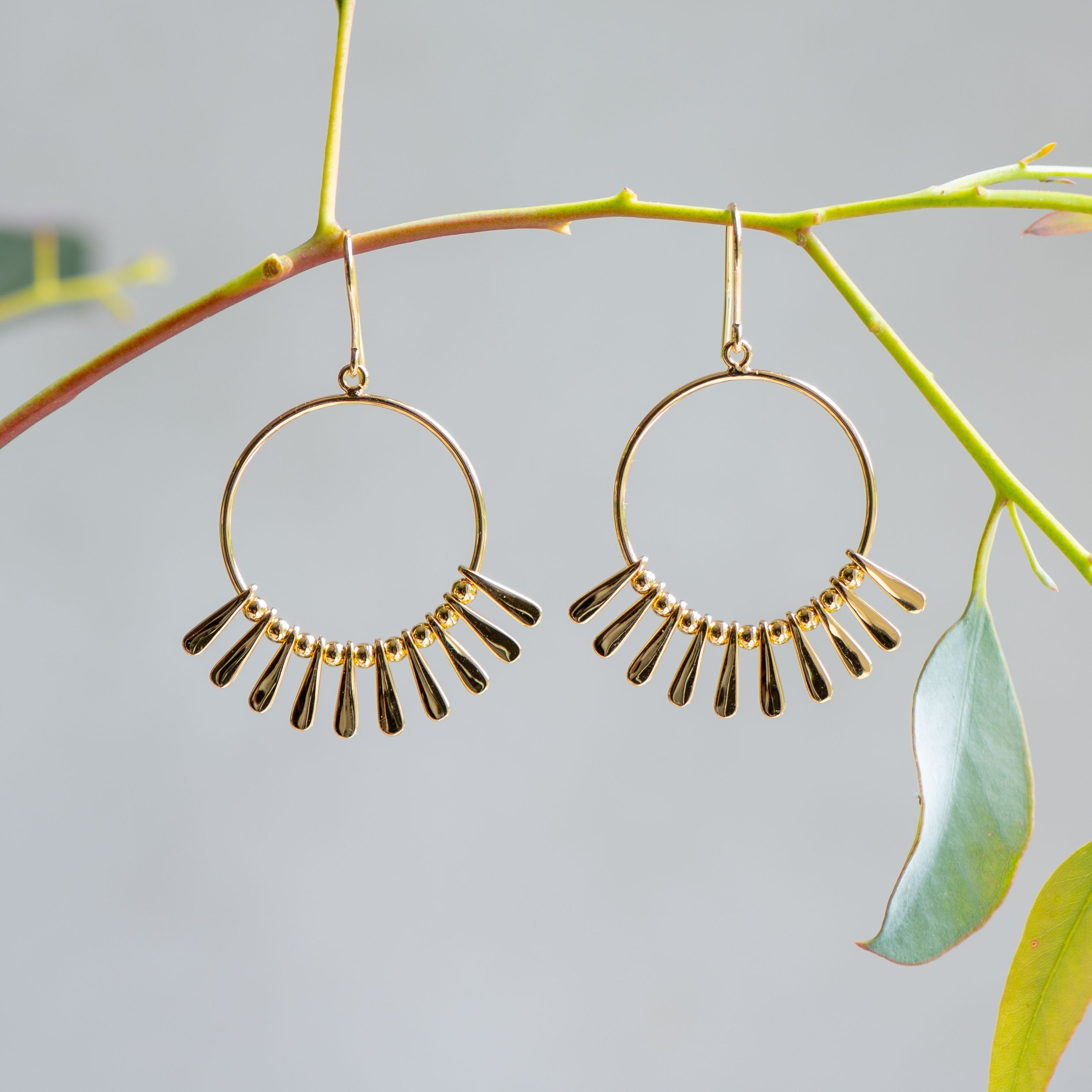 Mini Punkahi Earrings in Gold