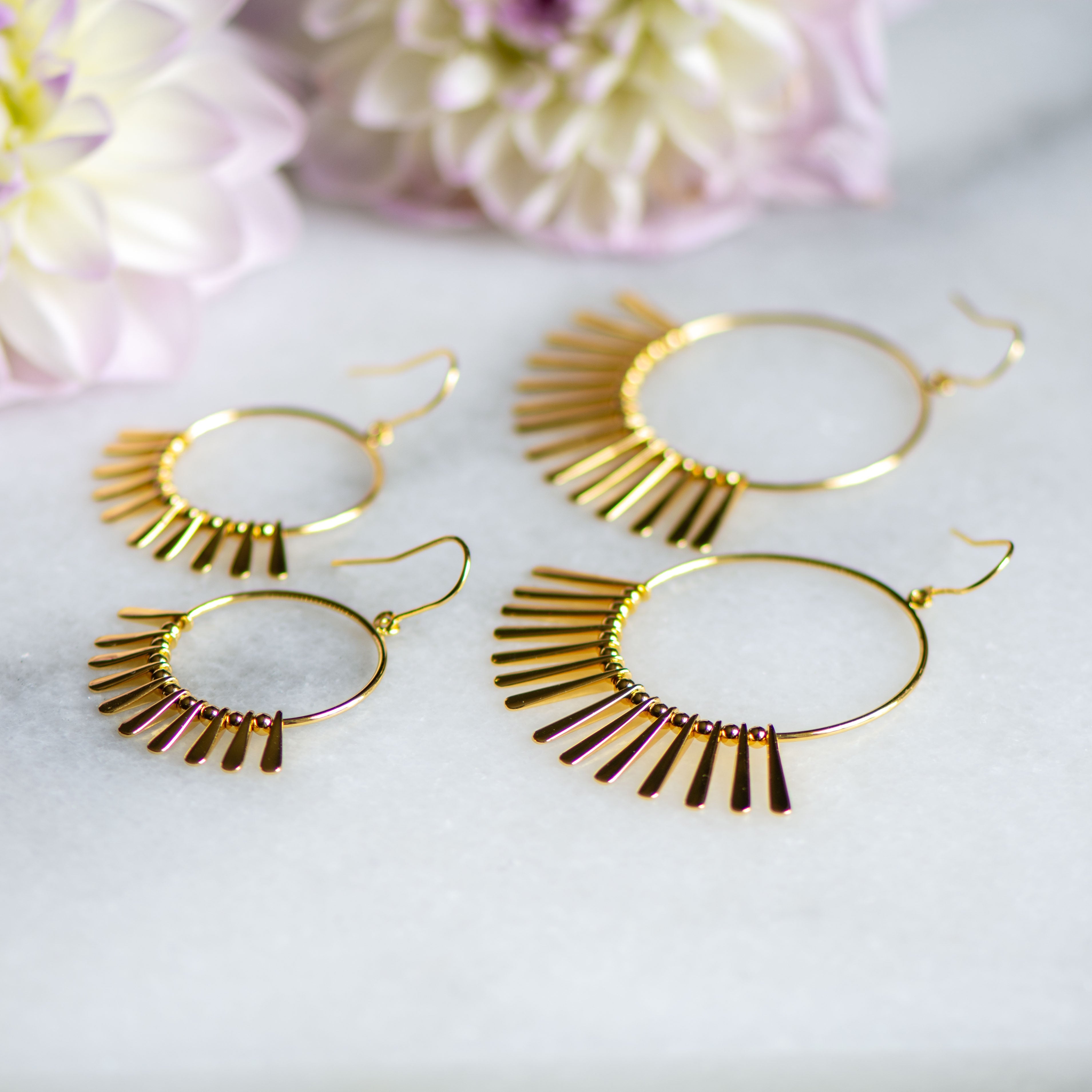 Mini Punkahi Earrings in Gold