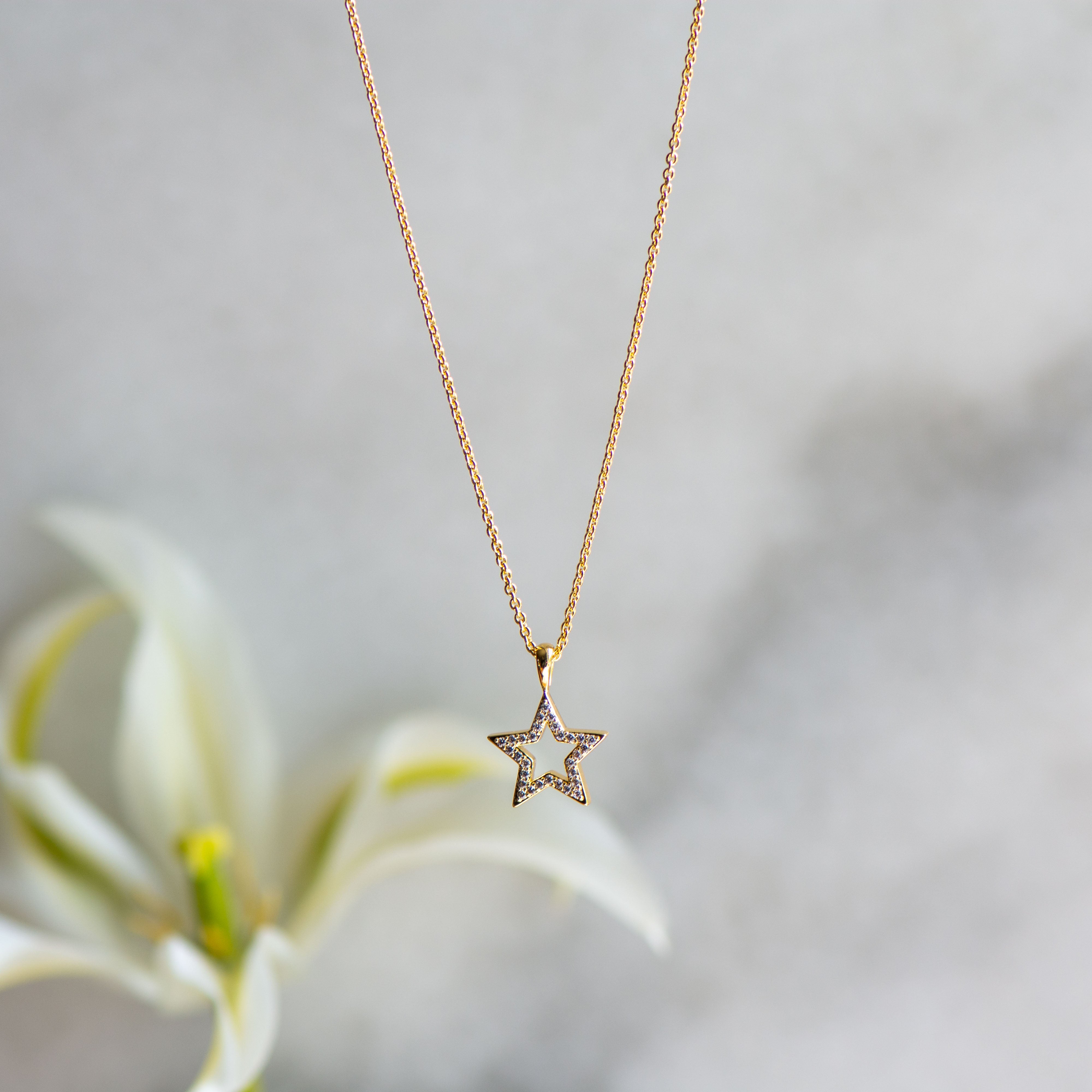 Bejewelled Star Charm Pendant