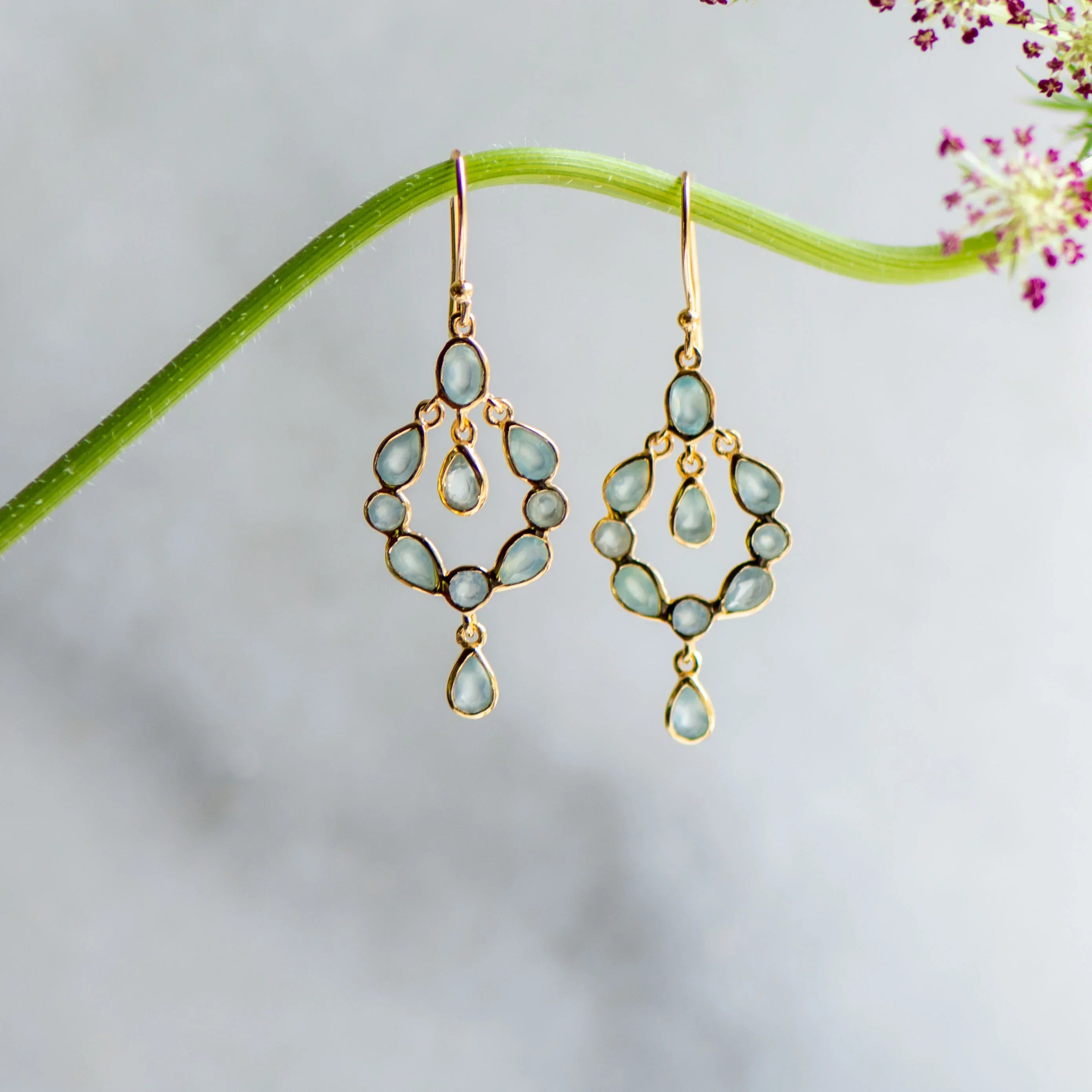 Dream Catcher in Aqua Chalcedony