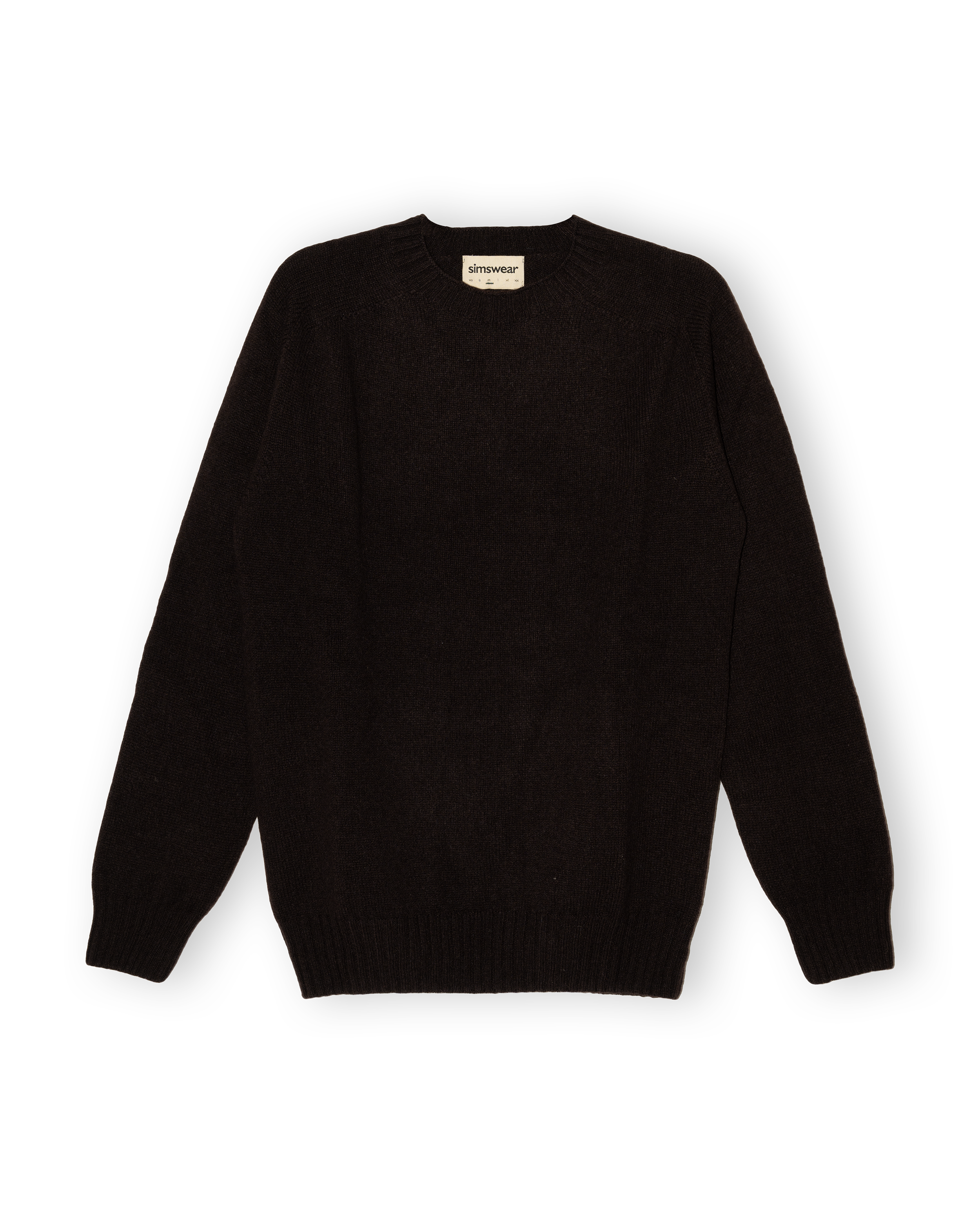 Merino Lambswool Jumper - Dark Brown (Knitted-to-Order)