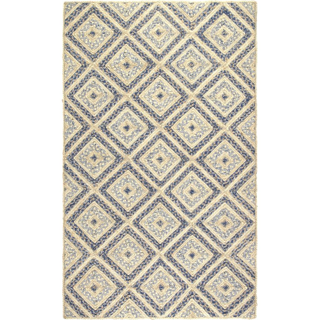 Denim Mosaic Jute Rug