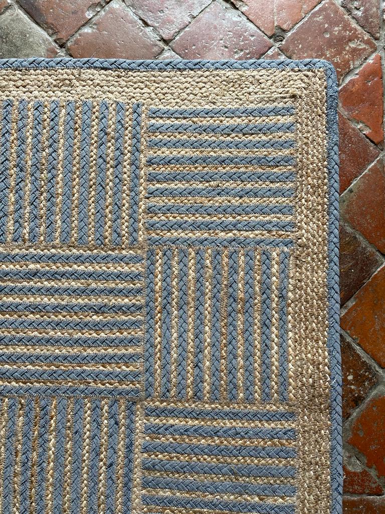 Denim Tile Jute Rug
