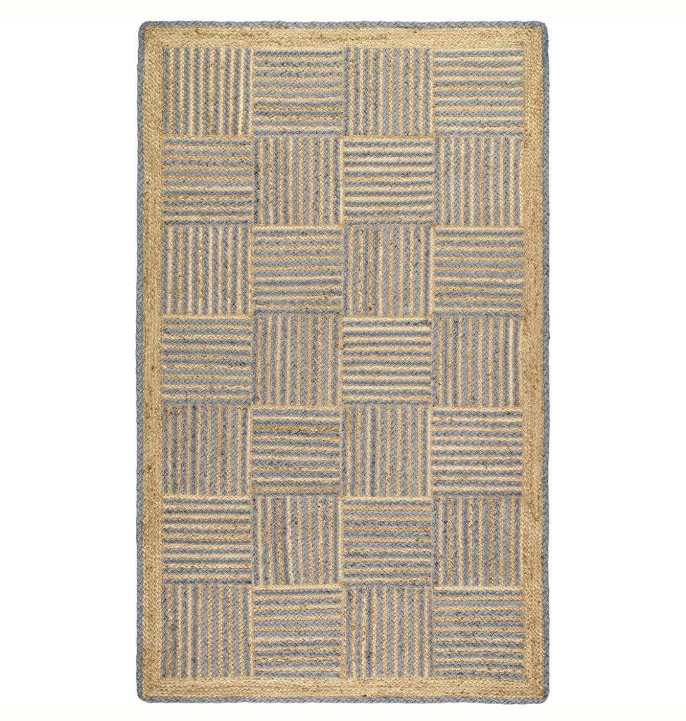 Denim Tile Jute Rug