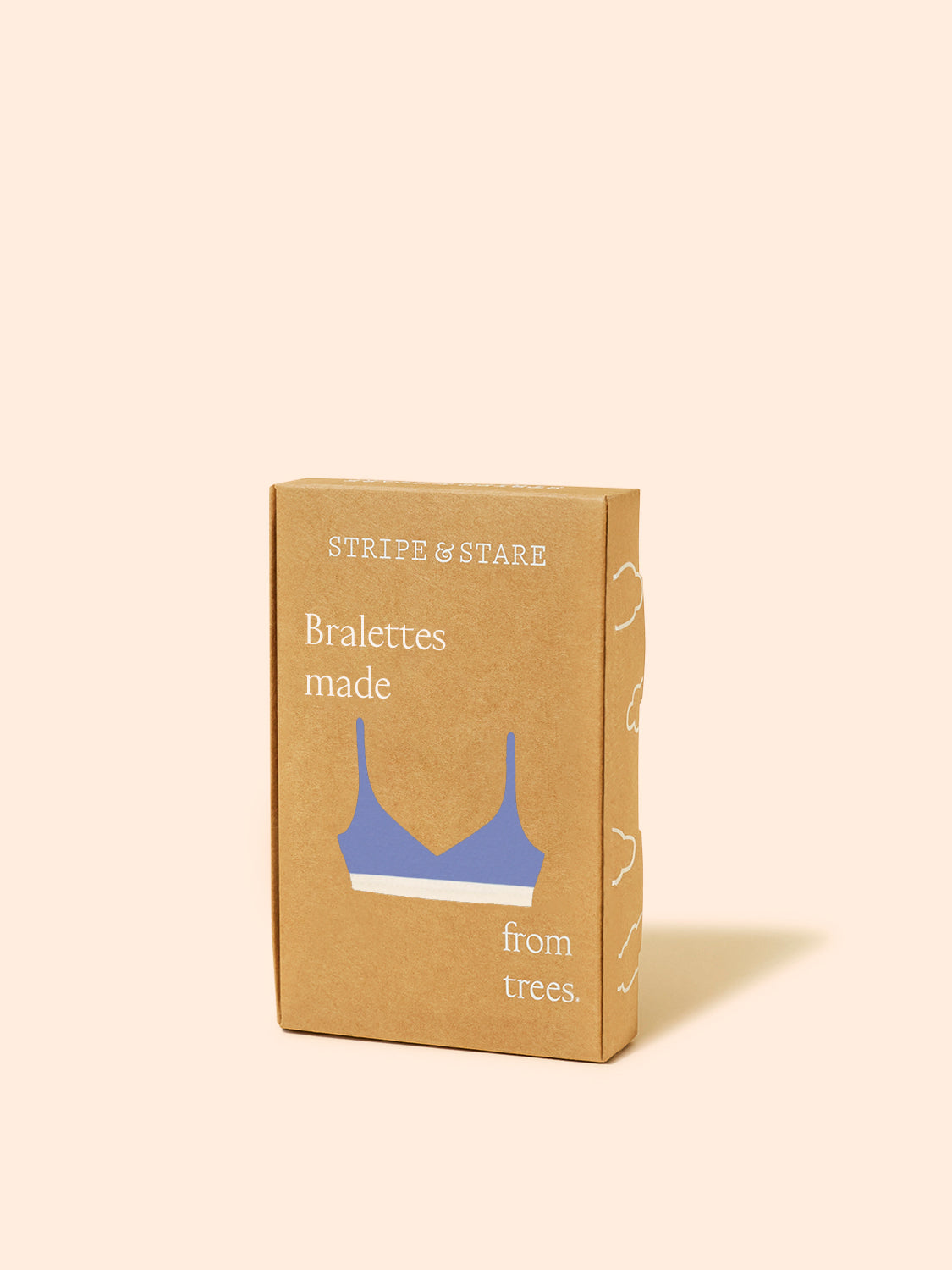 Crossover Bra -  Denim Blue & Buttercream