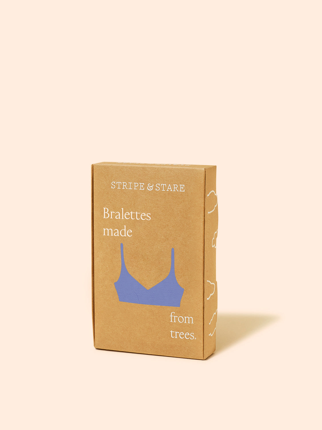 Lace Plunge Bra - Denim Blue & Buttercream