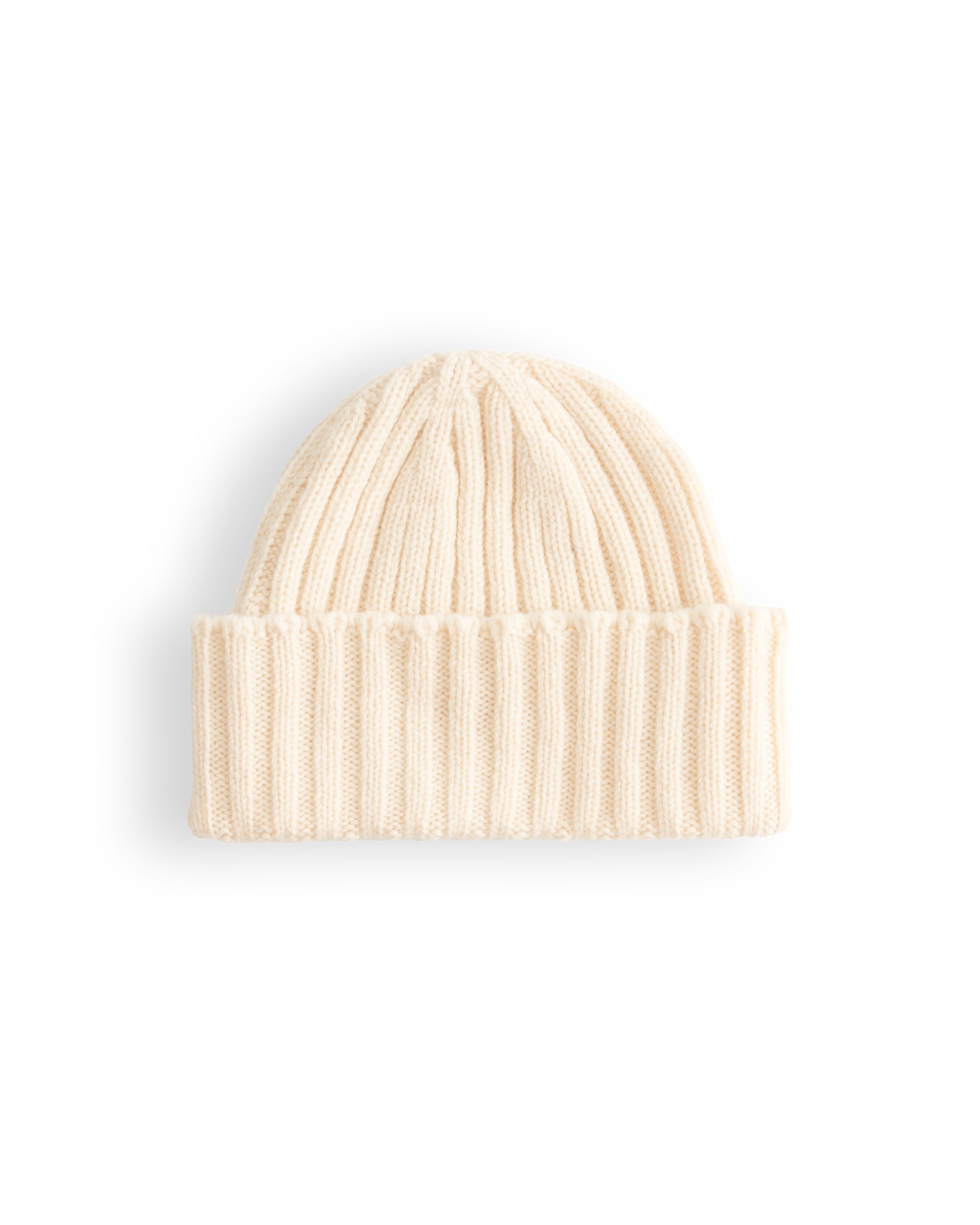 Merino Lambswool Beanie - Ecru (Knitted-to-Order)