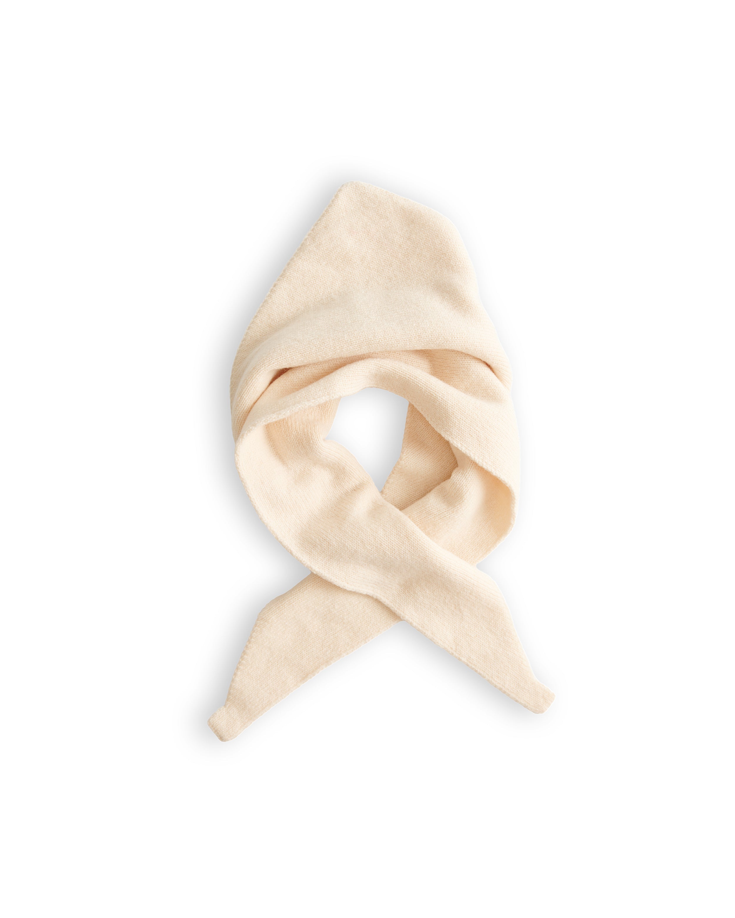 Merino Lambswool Neckerchief - Ecru (Knitted-to-Order)